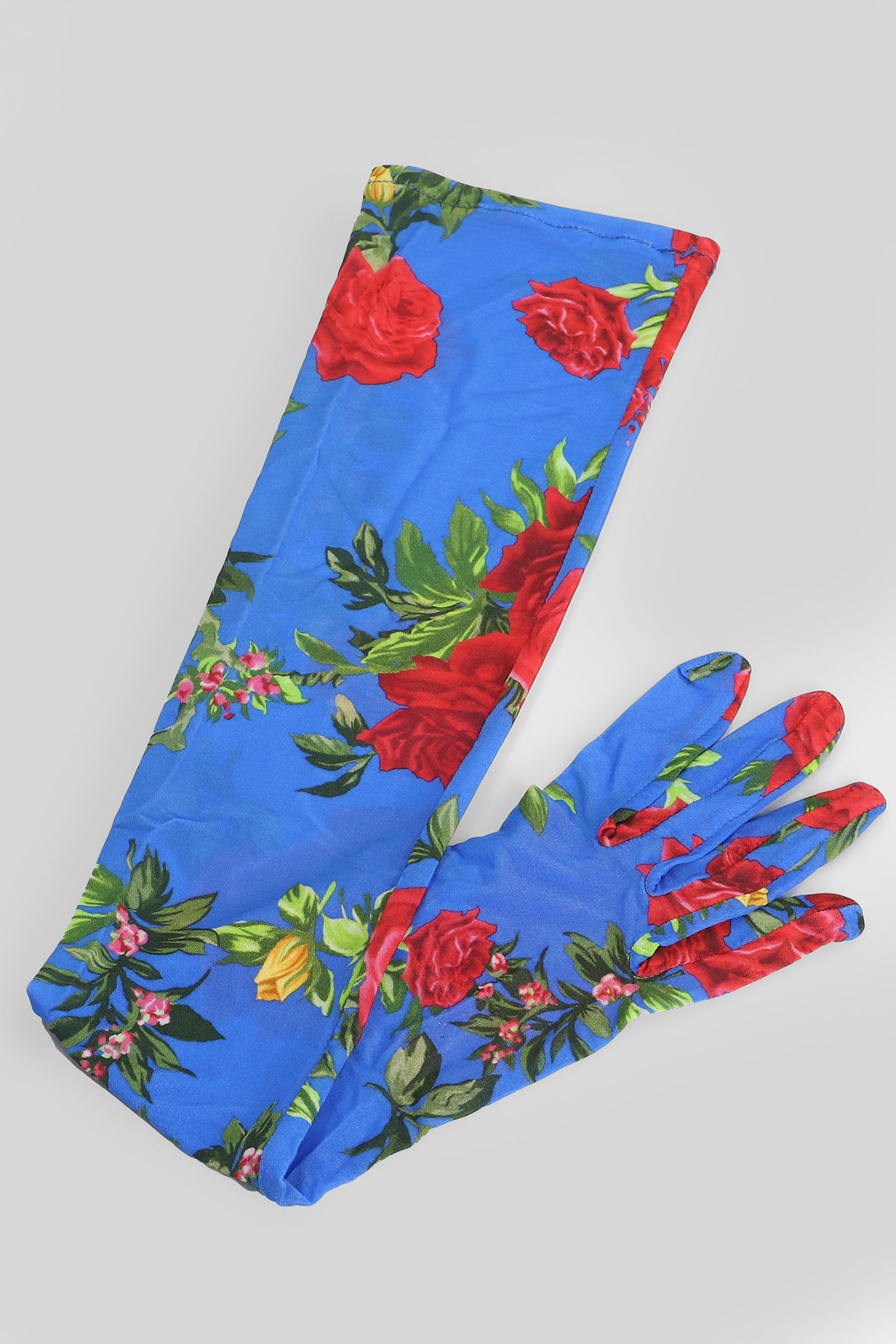 Magda Butrym Gloves 01 Gloves In Blue Polyamide Polyester In Blue