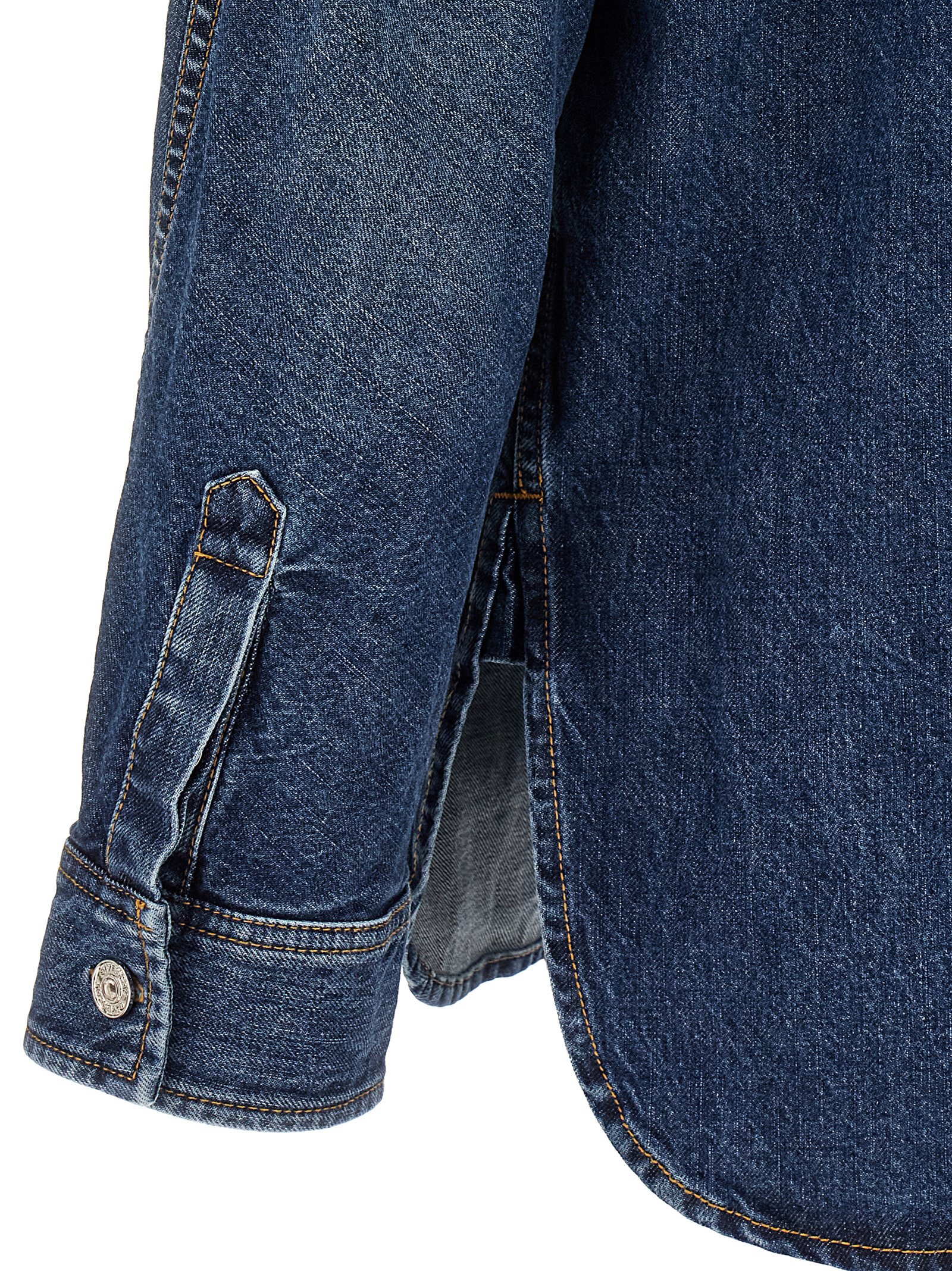 Givenchy Men Overshirt Denim Shirt In Blue