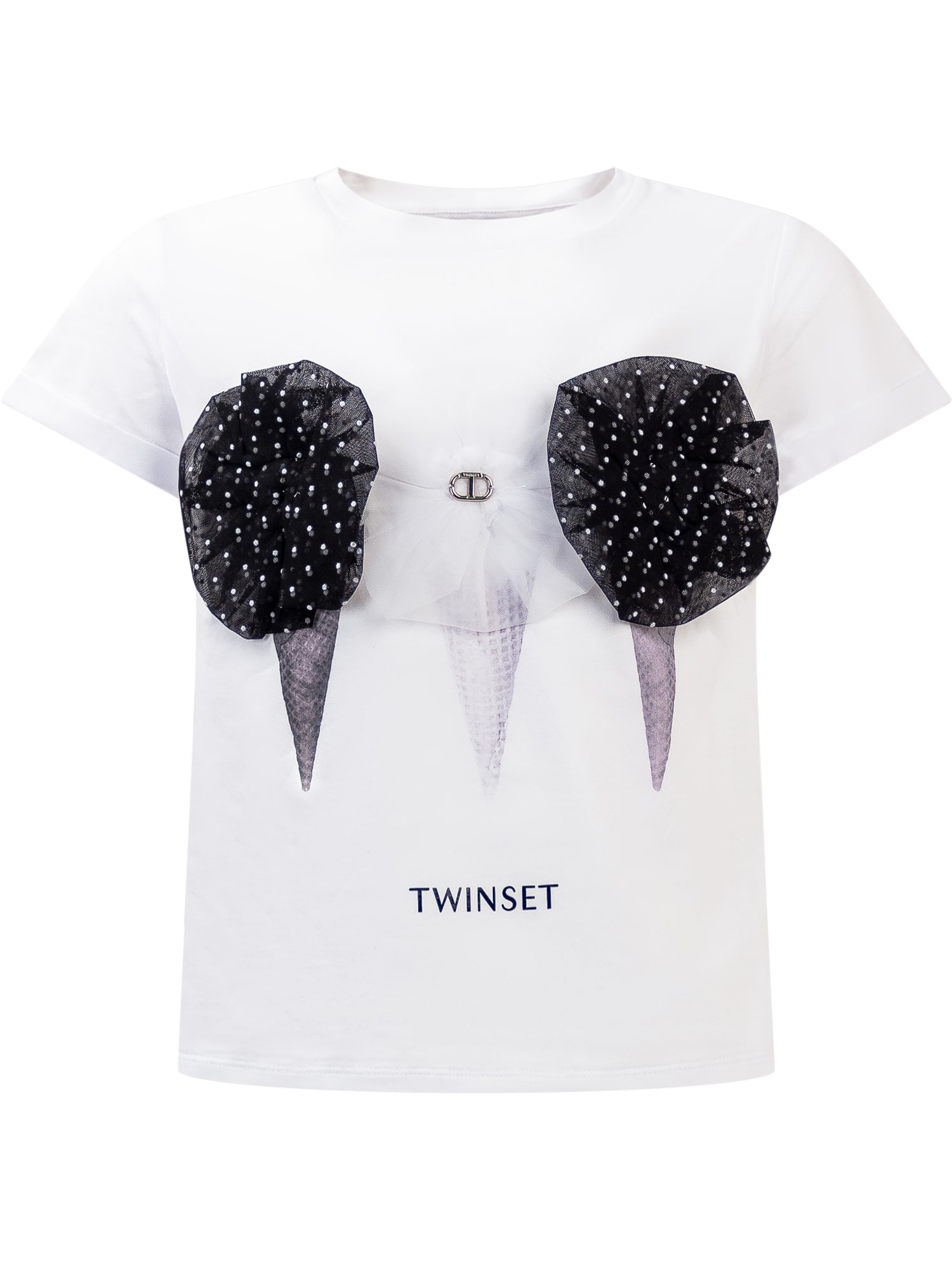 Twinset Ice Cream-print Cotton T-shirt In St.ice Cream