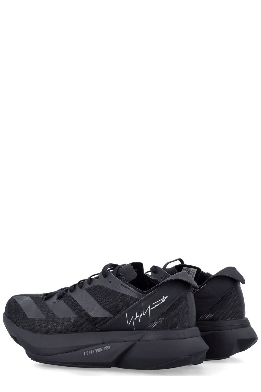 Shop Y-3 Adizero Adios Pro 3 Lace-up Sneakers In Black