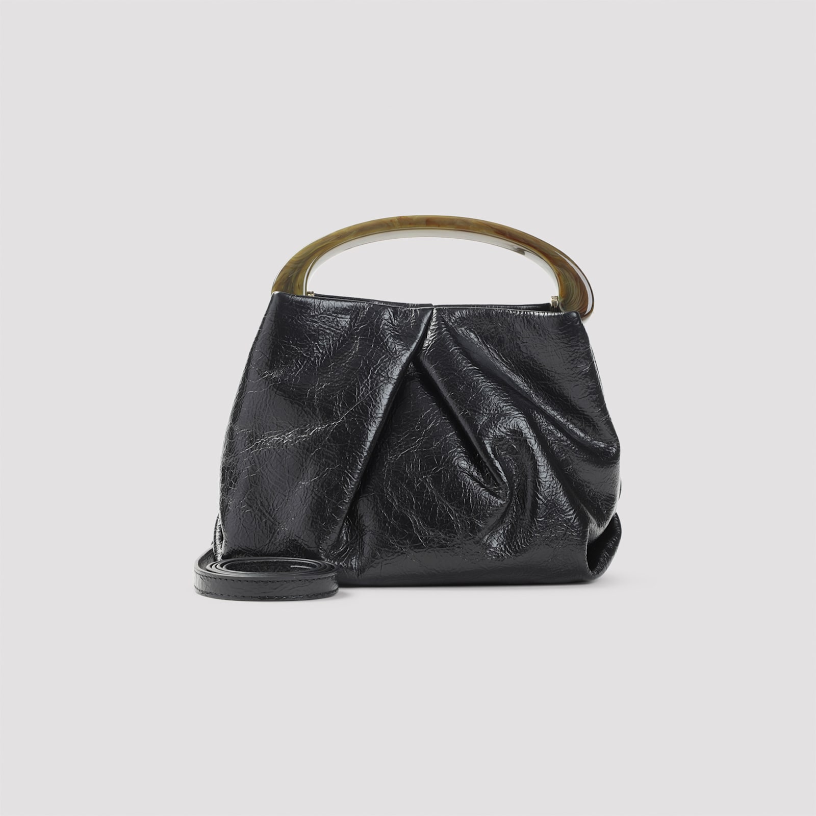 Dries Van Noten Medium Shoulder Bag With Flap In Black