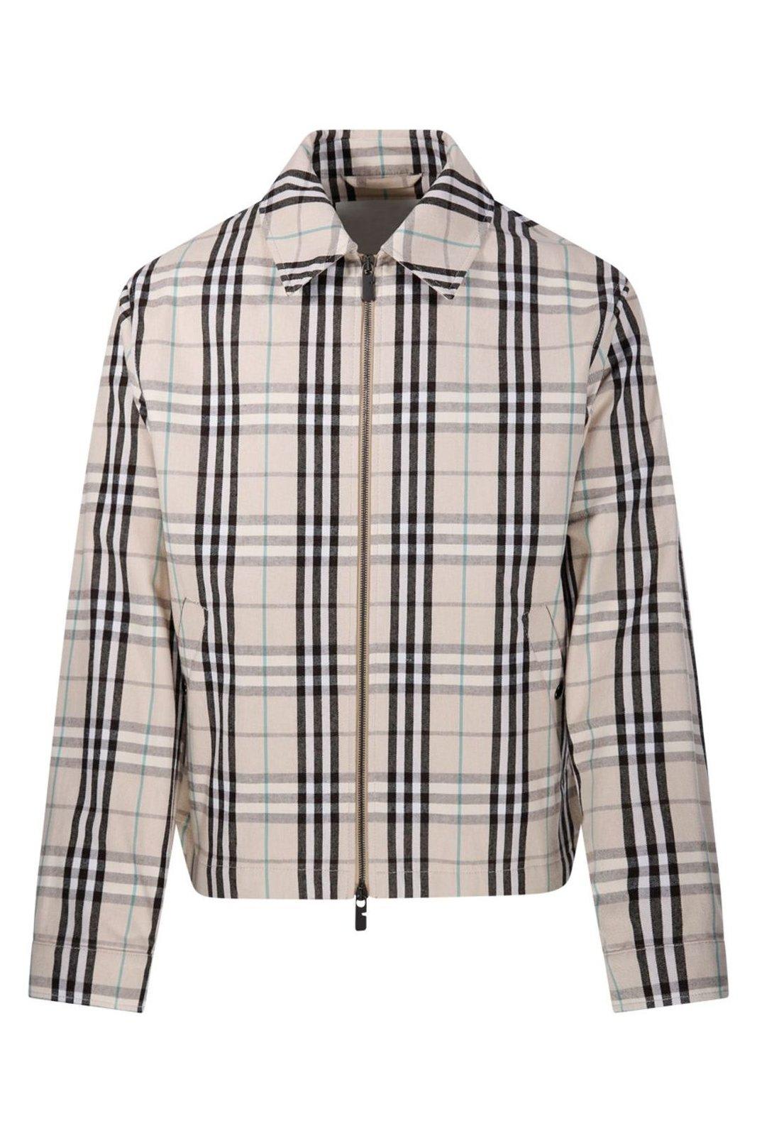 Vintage Check Zipped Jacket - Burberry - Modalova