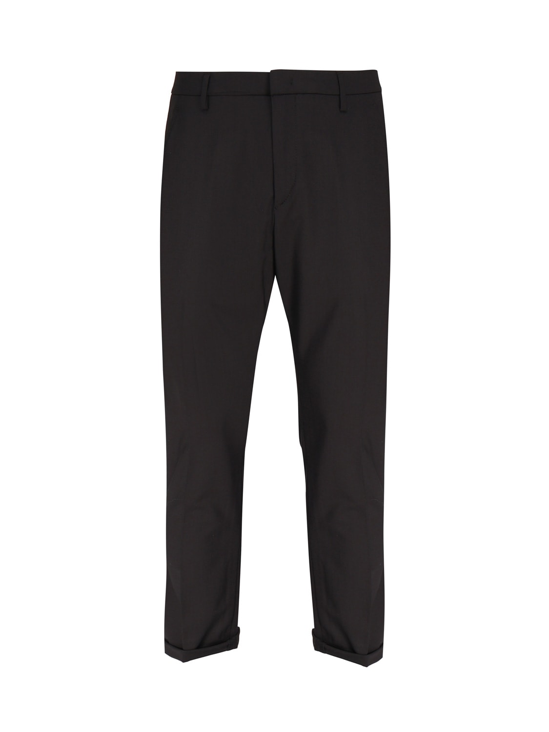 Shop Dondup Gaubert Straight Trousers In Nero