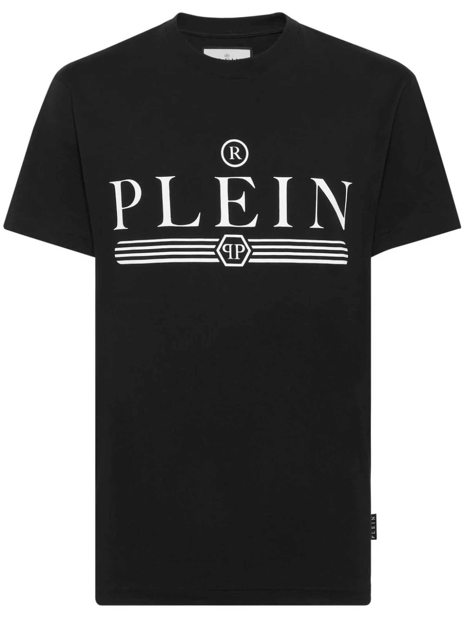 Shop Philipp Plein T-shirts And Polos Black