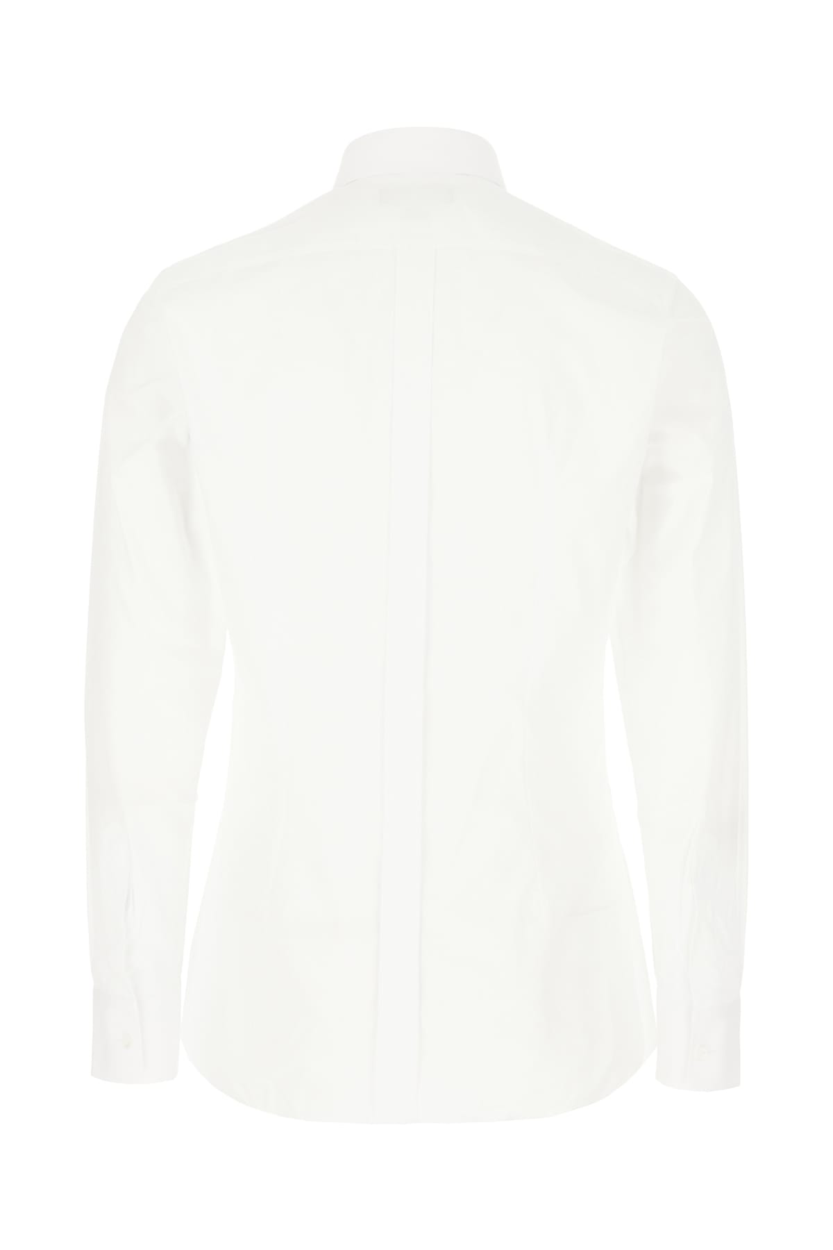 Shop Dolce & Gabbana White Poplin Shirt In Bianco Ottico