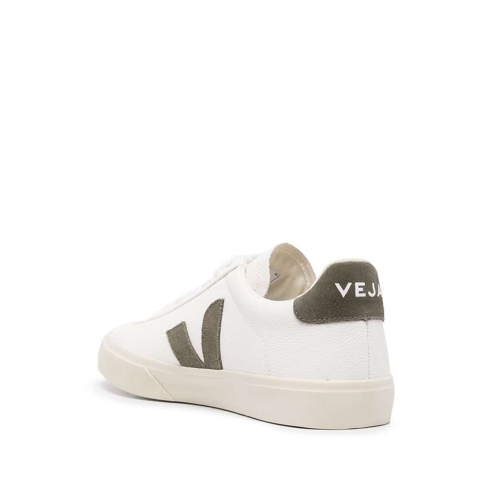Veja White Campo Chromefree Leather Sneakers In Multi