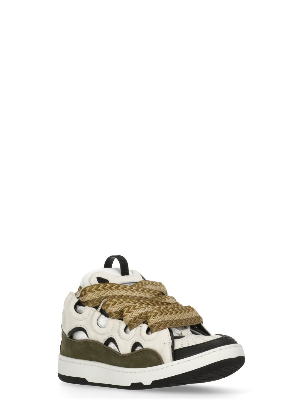 Lanvin Curb Sneakers In White