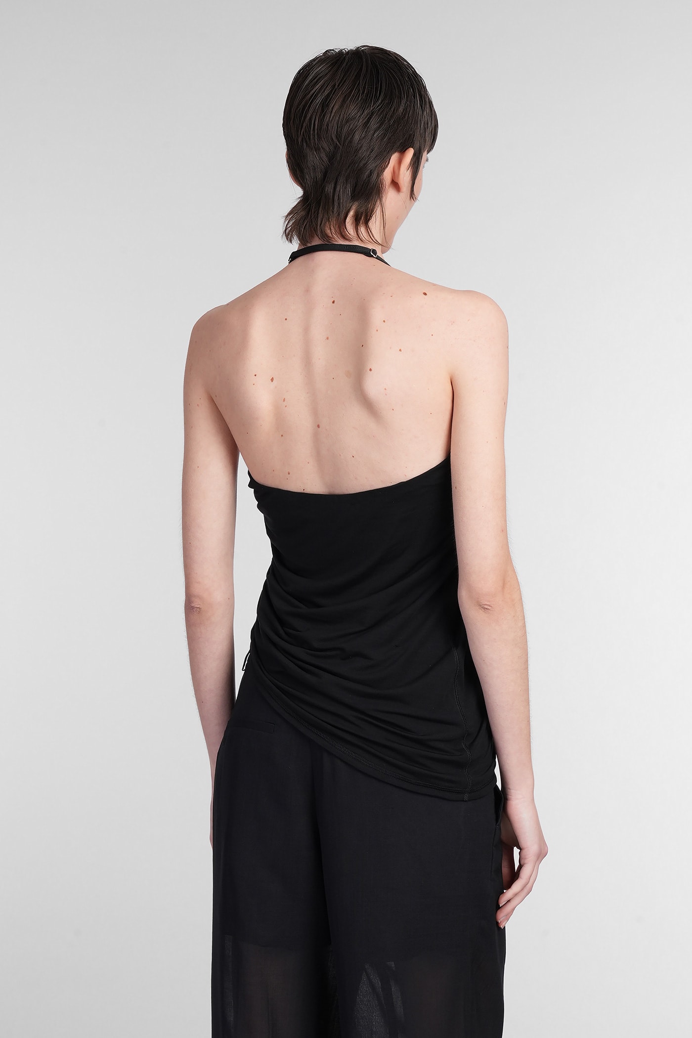 Helmut Lang Topwear In Black Wool And Polyester In Black