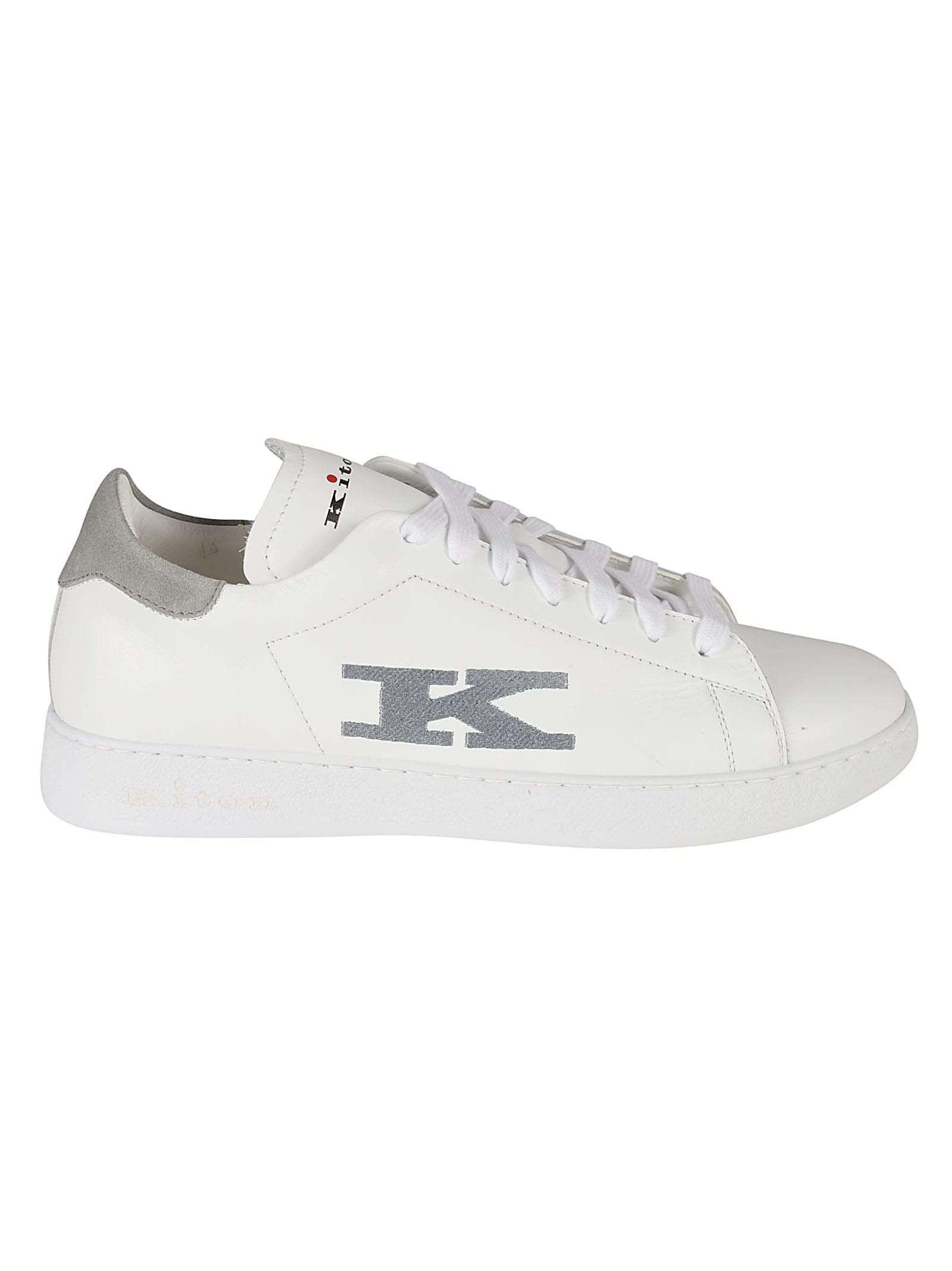 Kiton 0001 Sneakers In Bianco
