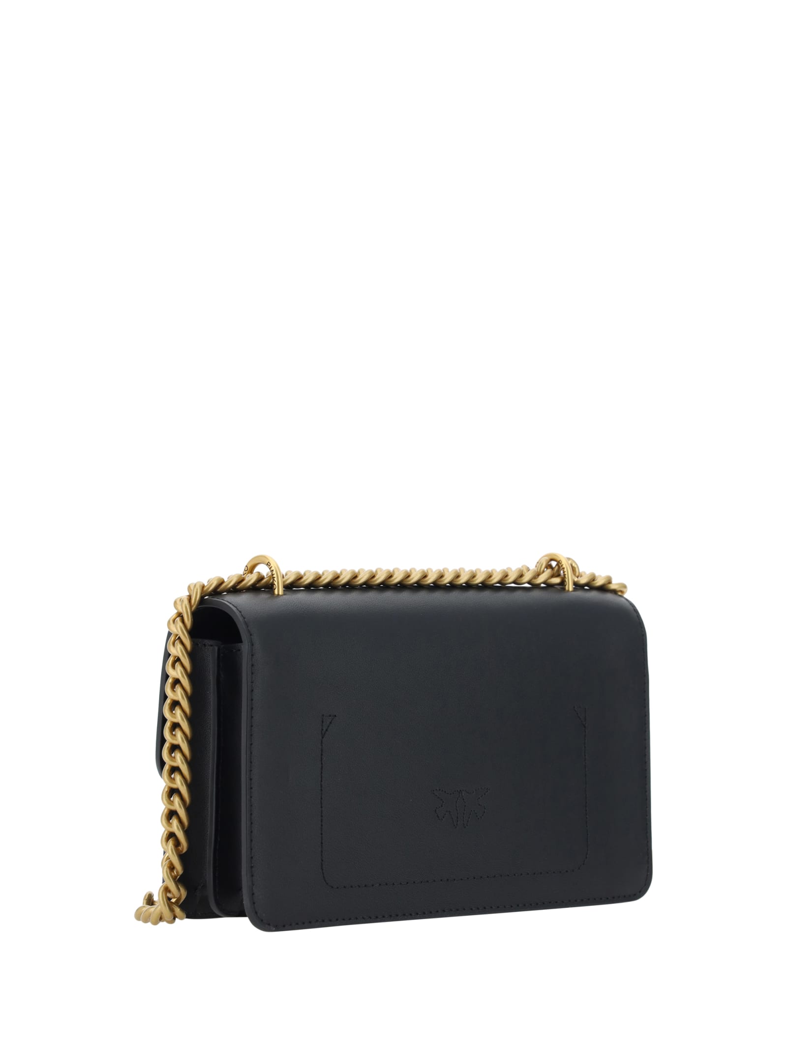 Pinko Love One Mini Shoulder Bag In Black