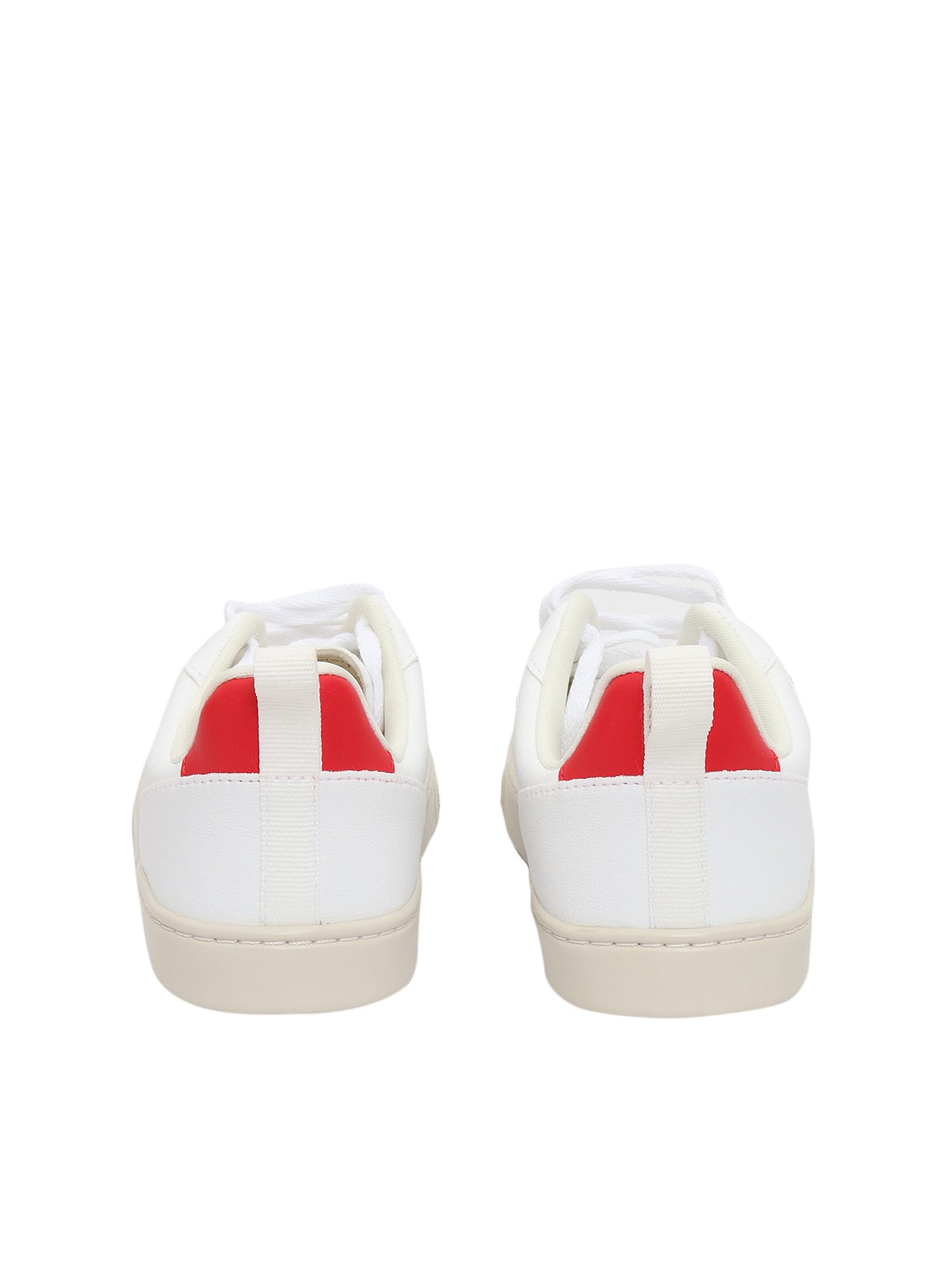 Shop Veja Small V-10 Sneakers In White