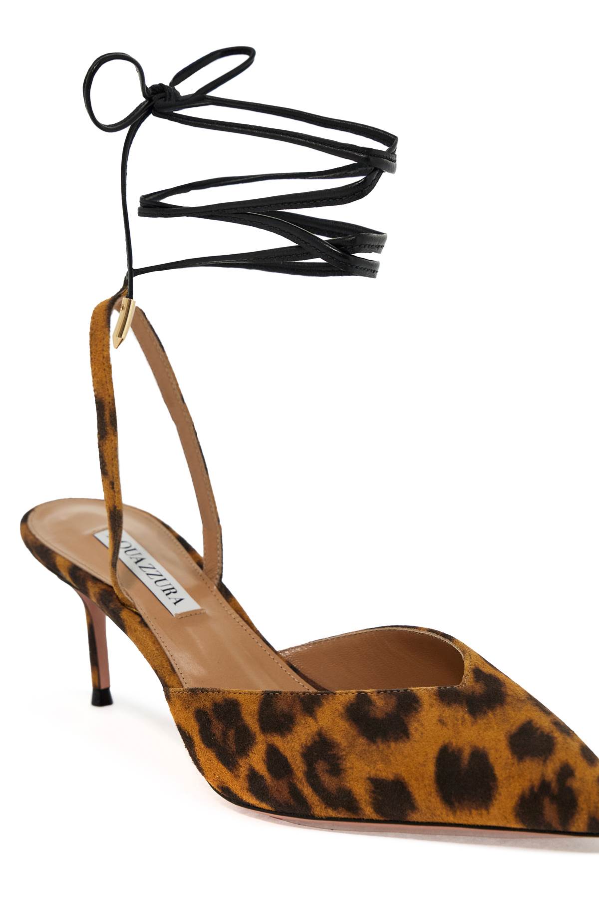 Shop Aquazzura Slingback Dã©collet In Caramel (brown)