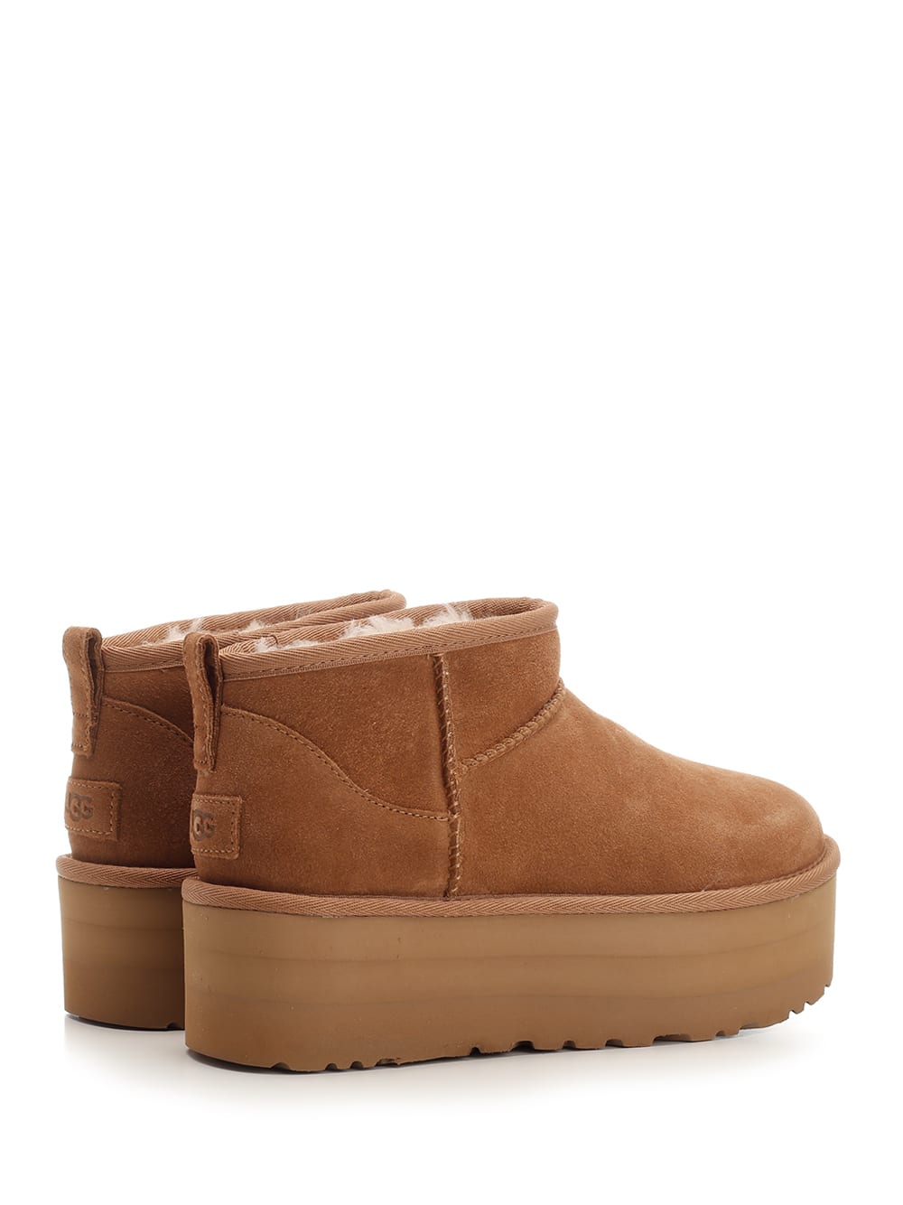 Ugg Classic Ultra Mini 1135092-che Womens 5 Chestnut Suede Platform Boot Gbnc453 In Brown