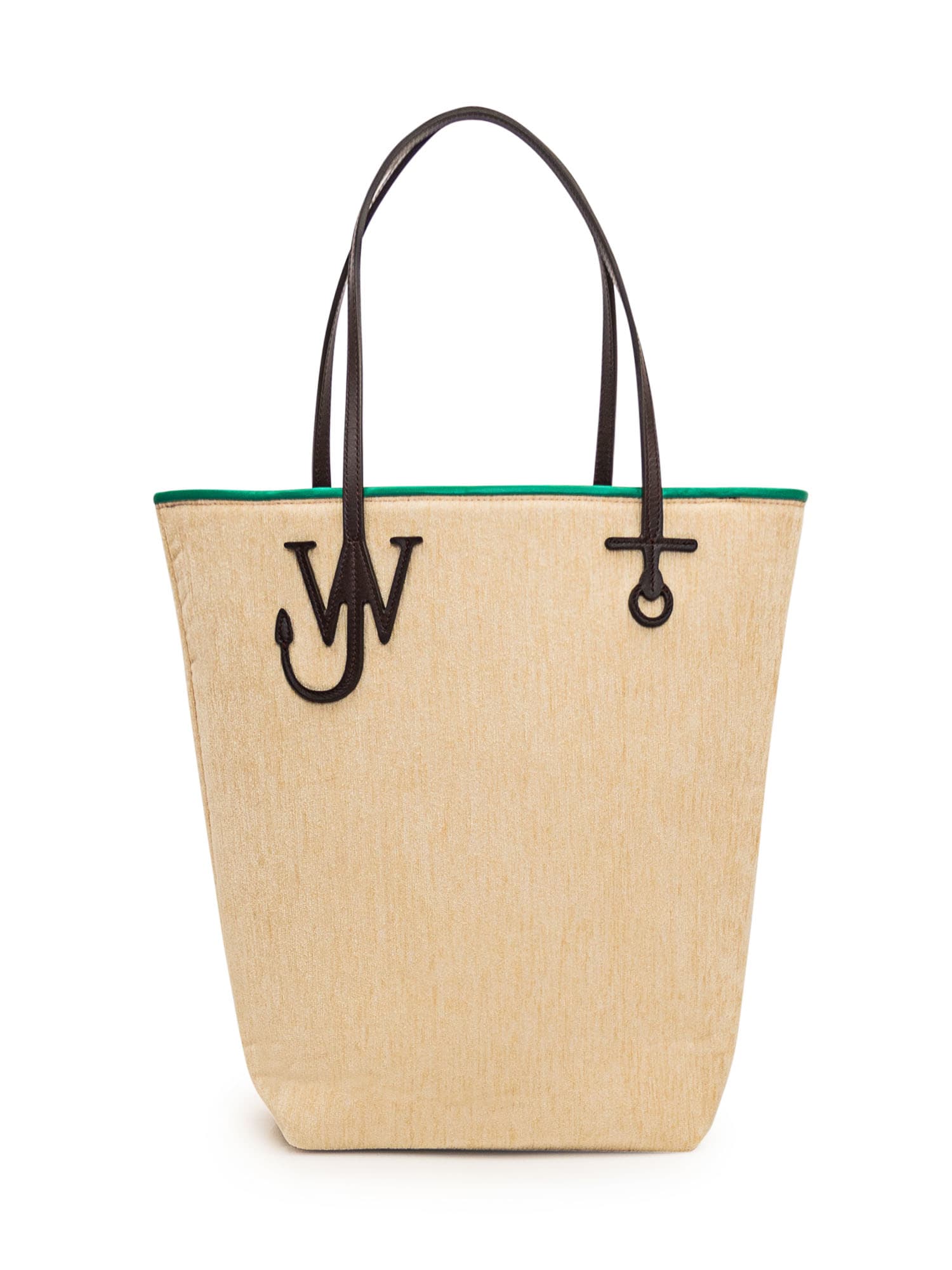 Shop Jw Anderson Tall Anchor Tote Bag In Beige