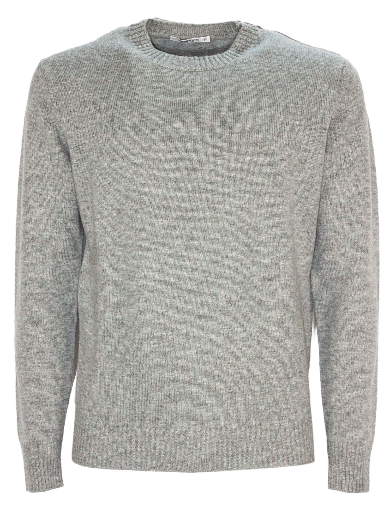 Grey Wool And Cashmere Blend Jumper