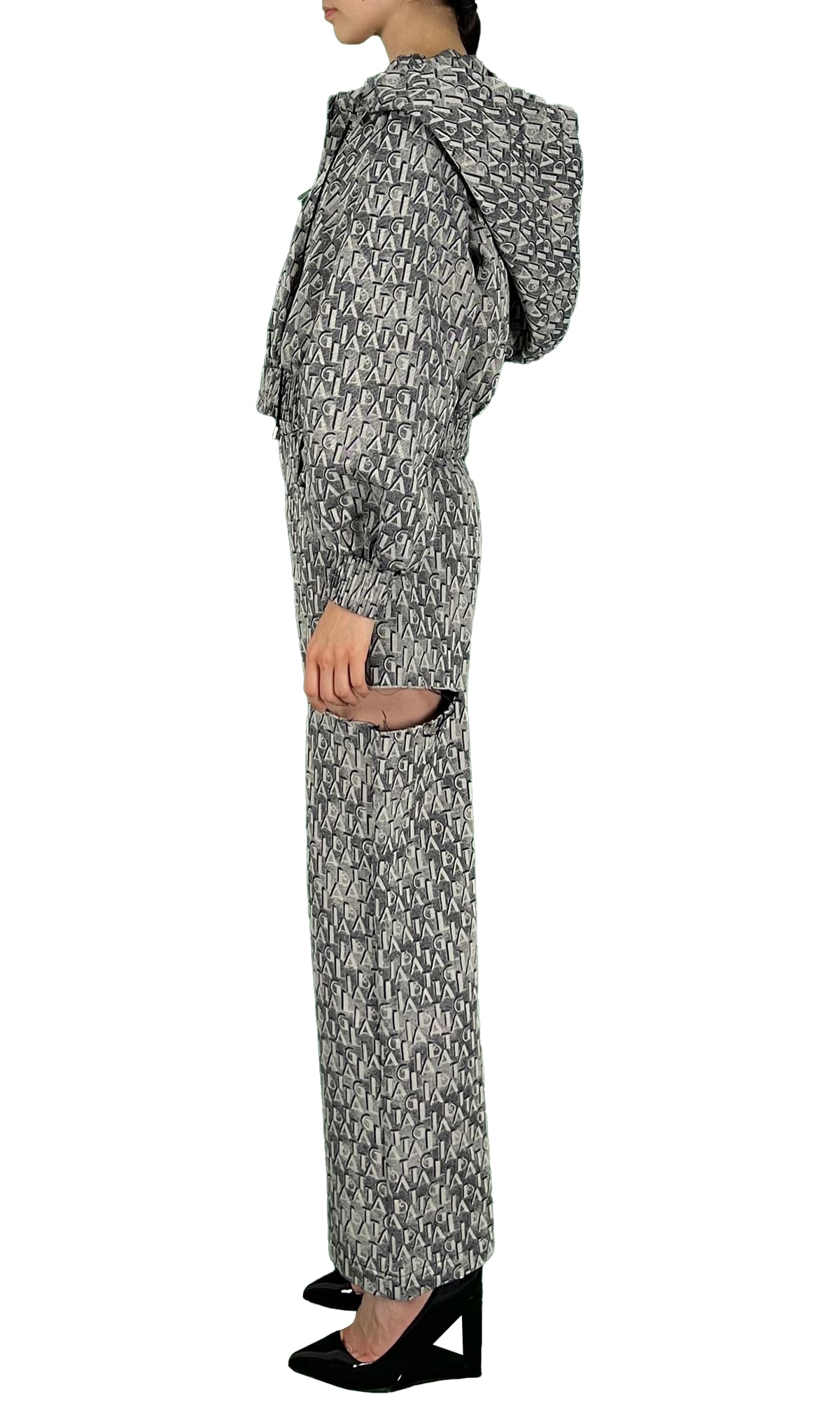 SARA BATTAGLIA CUTTED PANTS
