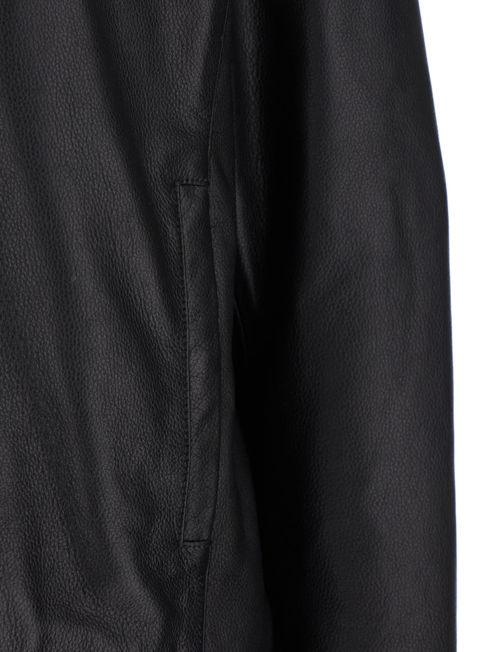 Arma Wani Black Jacket With Classic Collar In Leather Man In Black