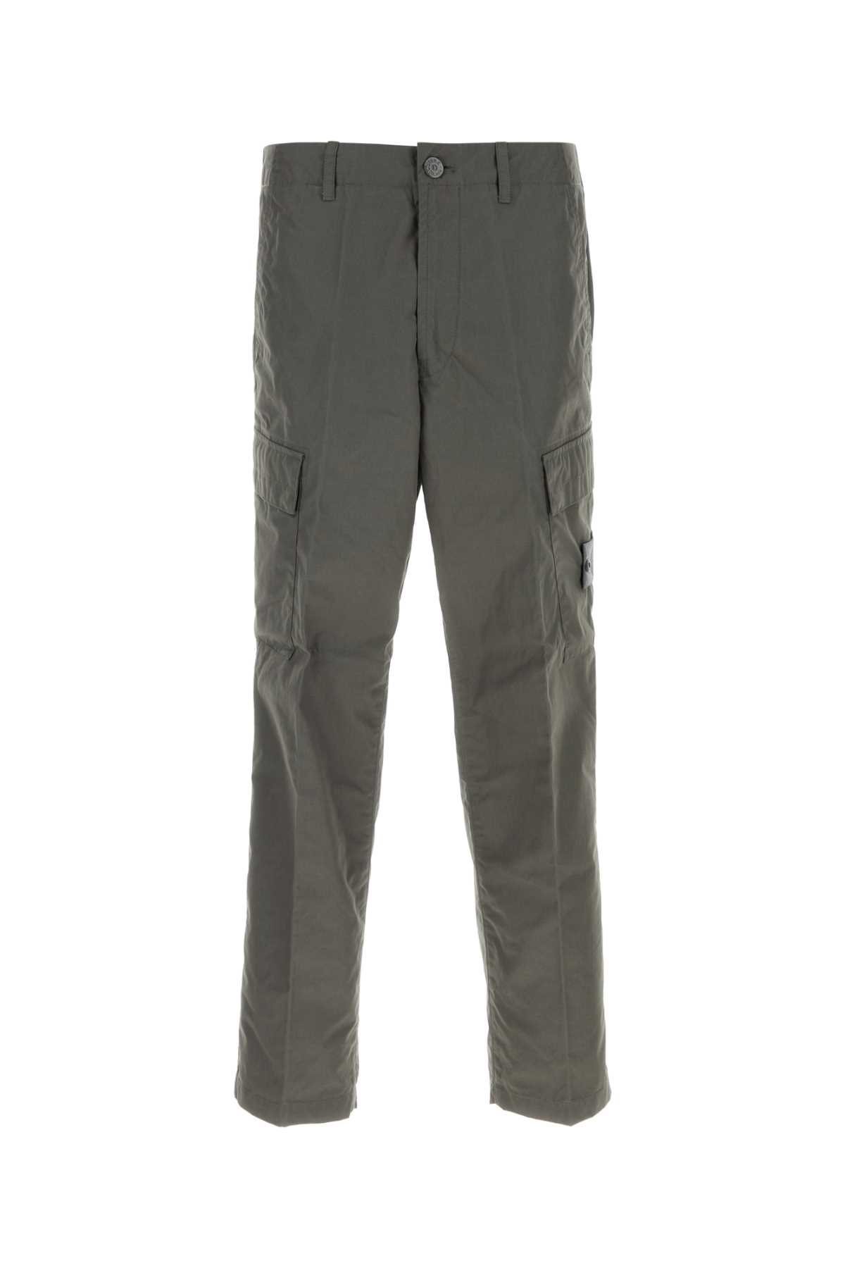 Stone Island Cargo Trousers Featuring Multiple Pockets In Gray