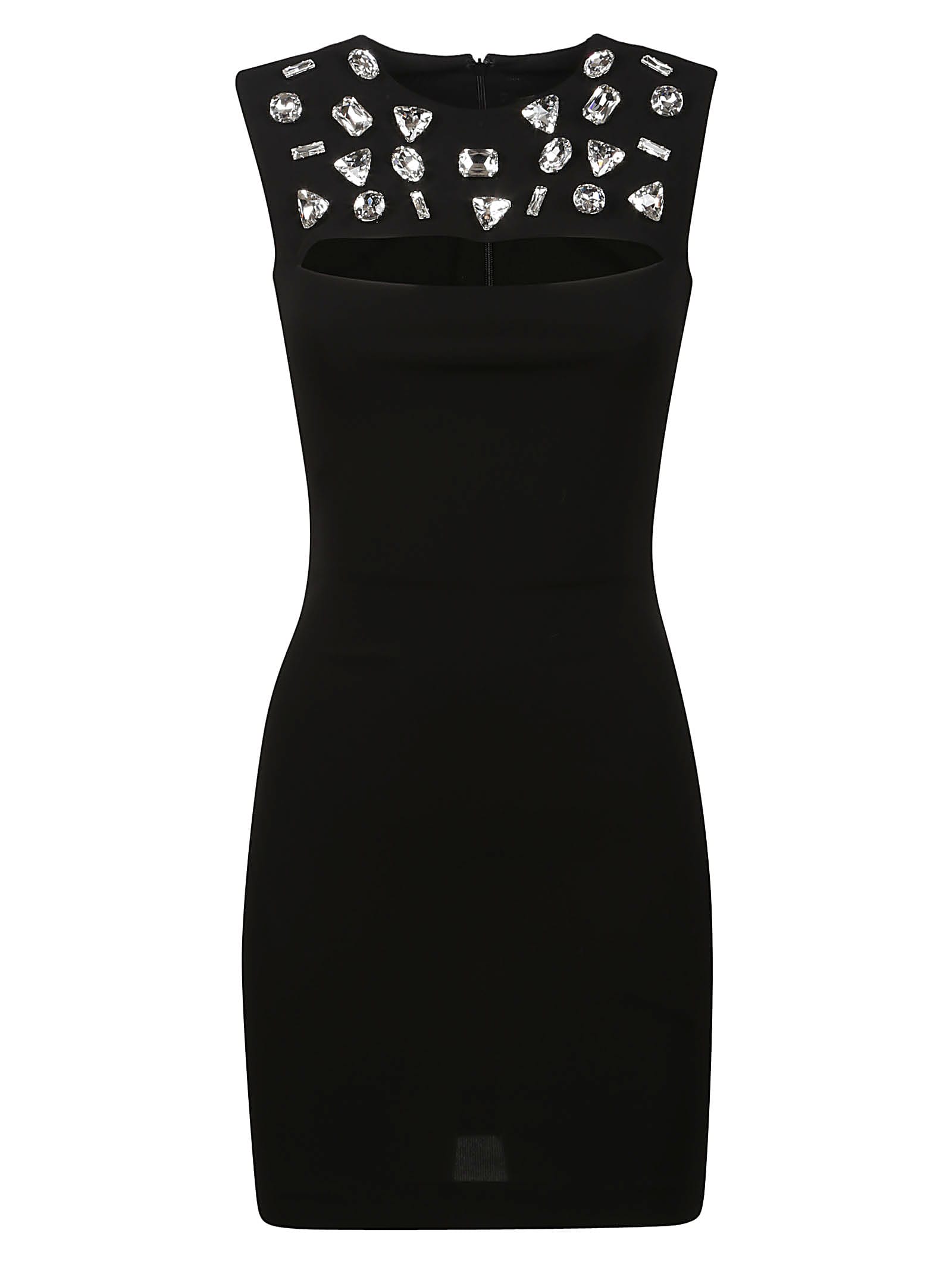 Shop Dsquared2 Cutout Sassy Mini Dress In Black
