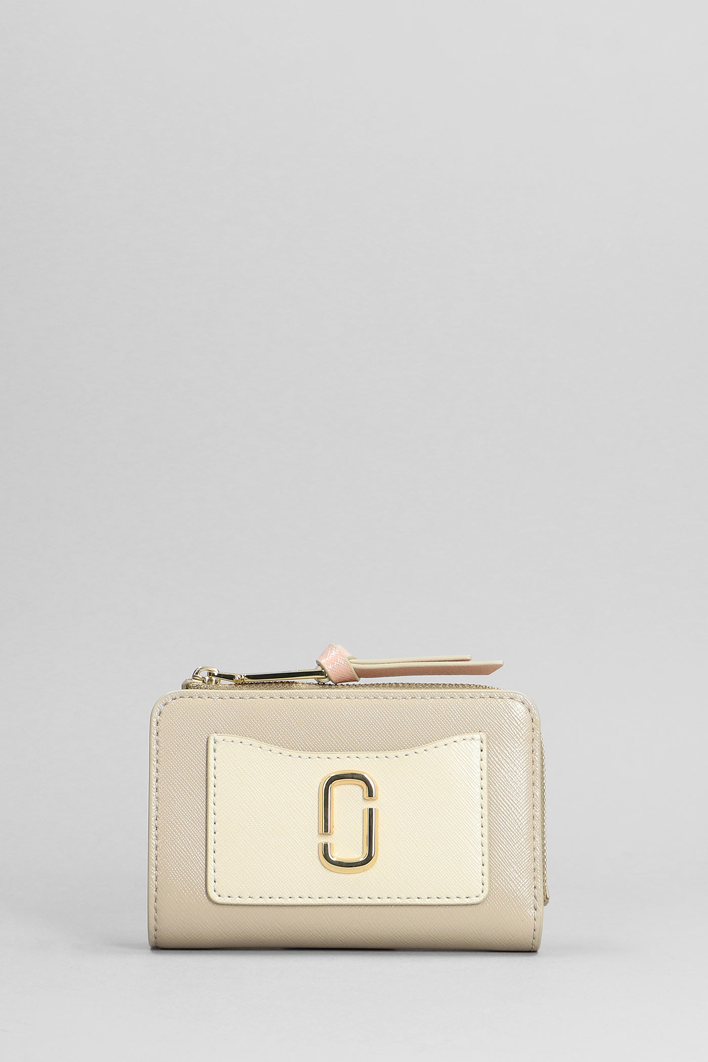Marc Jacobs The Slim Bifold Wallet In Khaki Leather