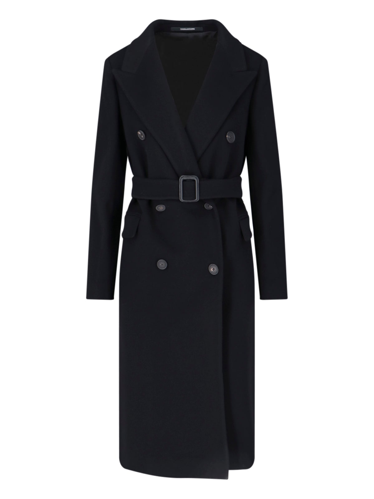 Tagliatore 'jole' Double-breasted Coat In Black