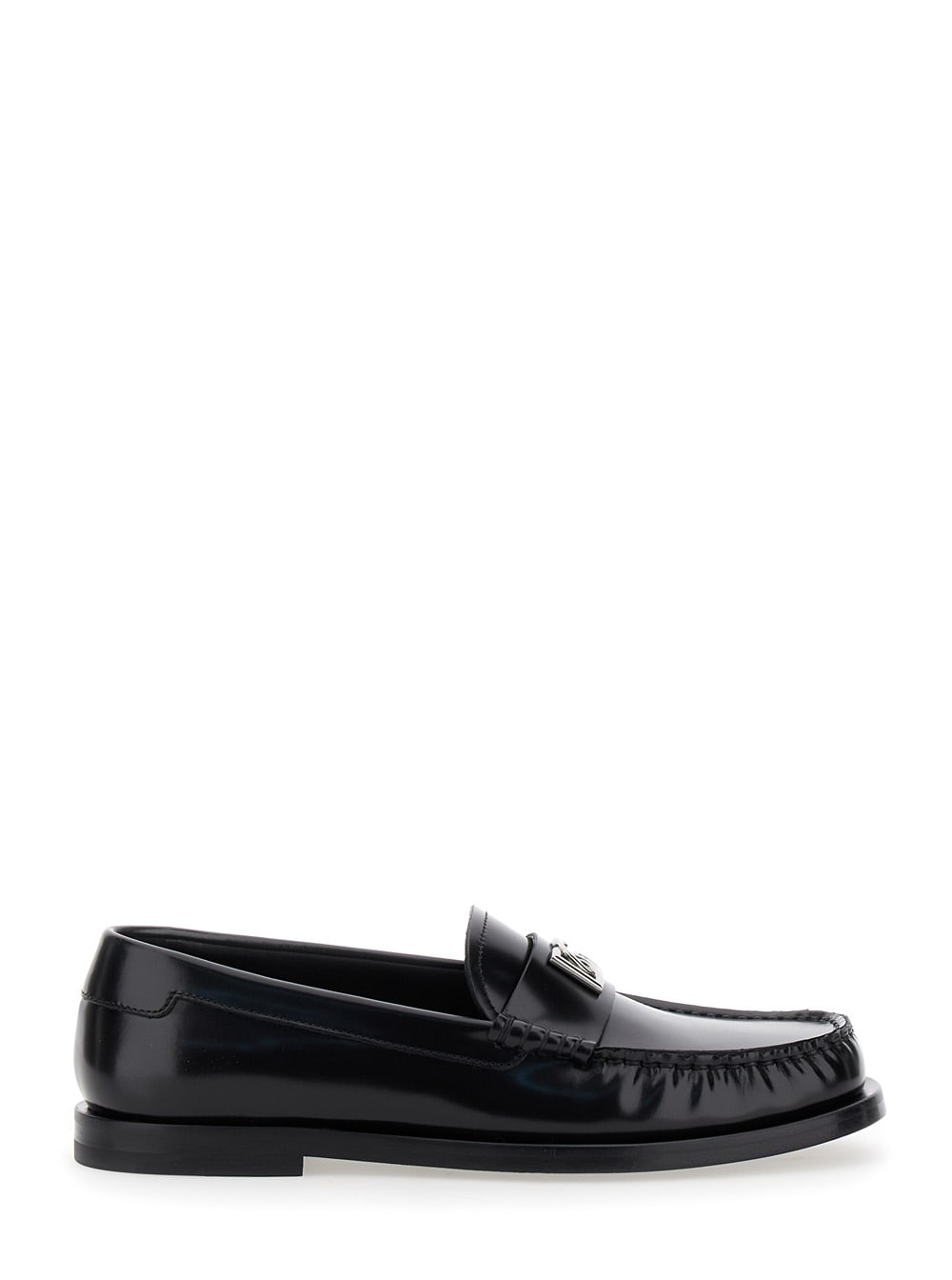 Dolce & Gabbana City Blanco Loafer In Black