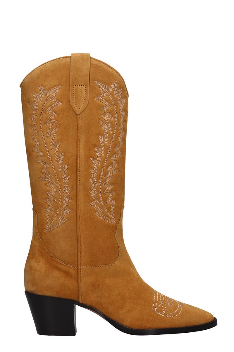 PARIS TEXAS TEXAN BOOTS IN LEATHER COLOR SUEDE,11259067