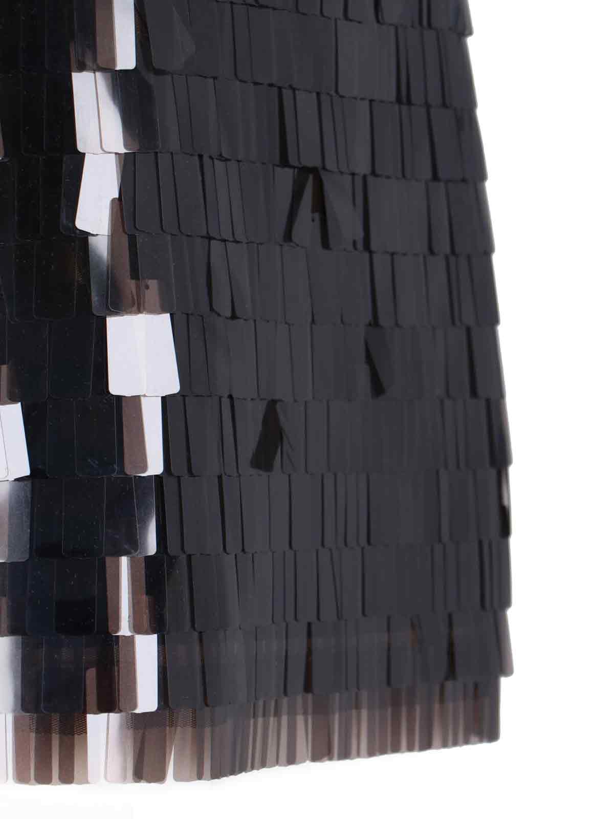 Staud Sequin Mini Skirt In Black