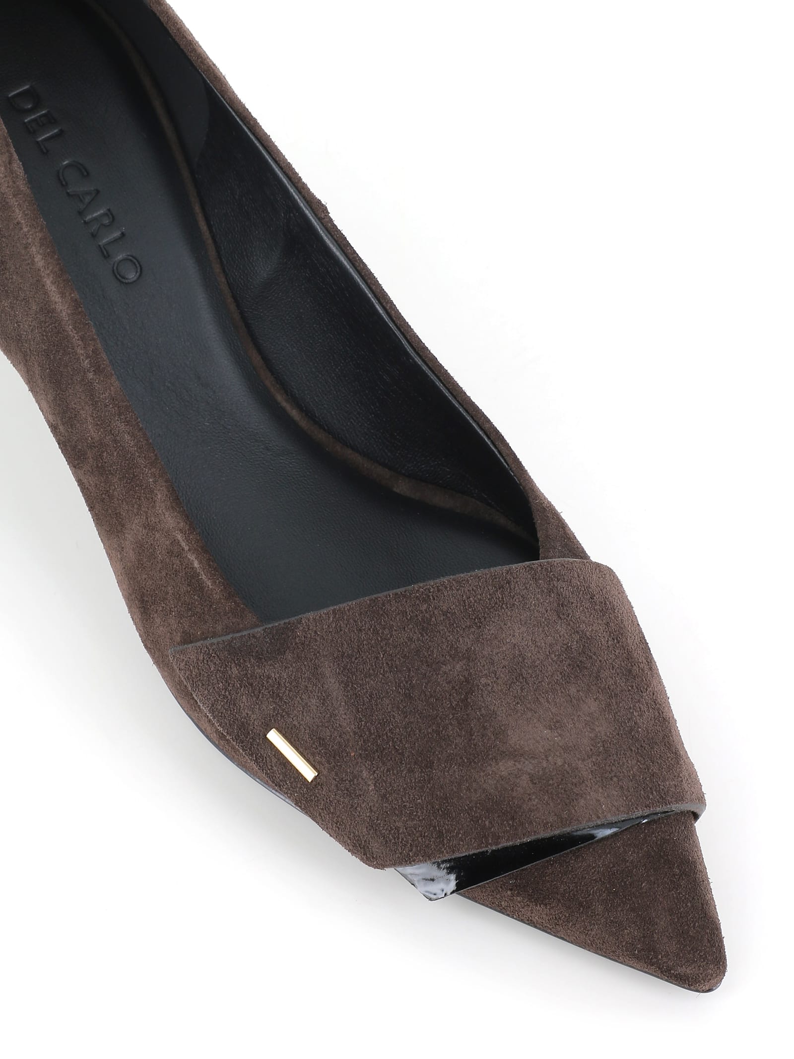 Del Carlo 55mm Pointed Toe Suede Pumps In Multi