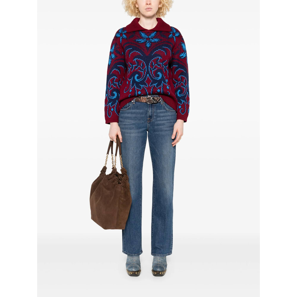 7 For All Mankind Cotton Denim In Blue