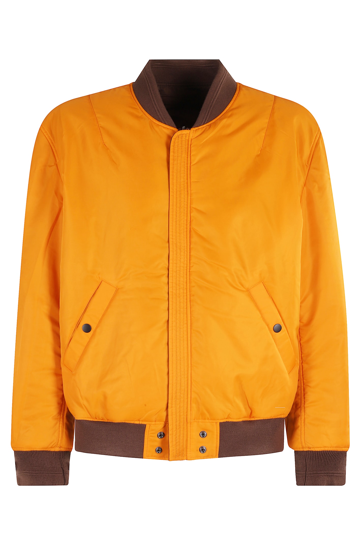 Diesel Reversible Oversize Jacket With Logo Detail In Brown