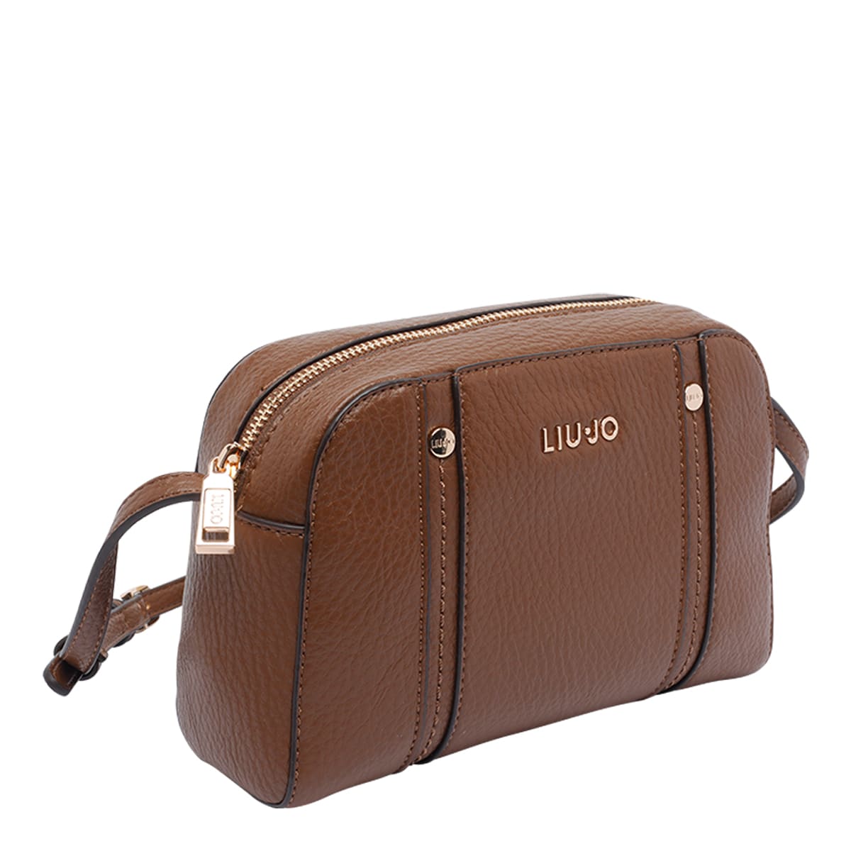 Liu •jo Medium Logo Crossbody Bag In Brown