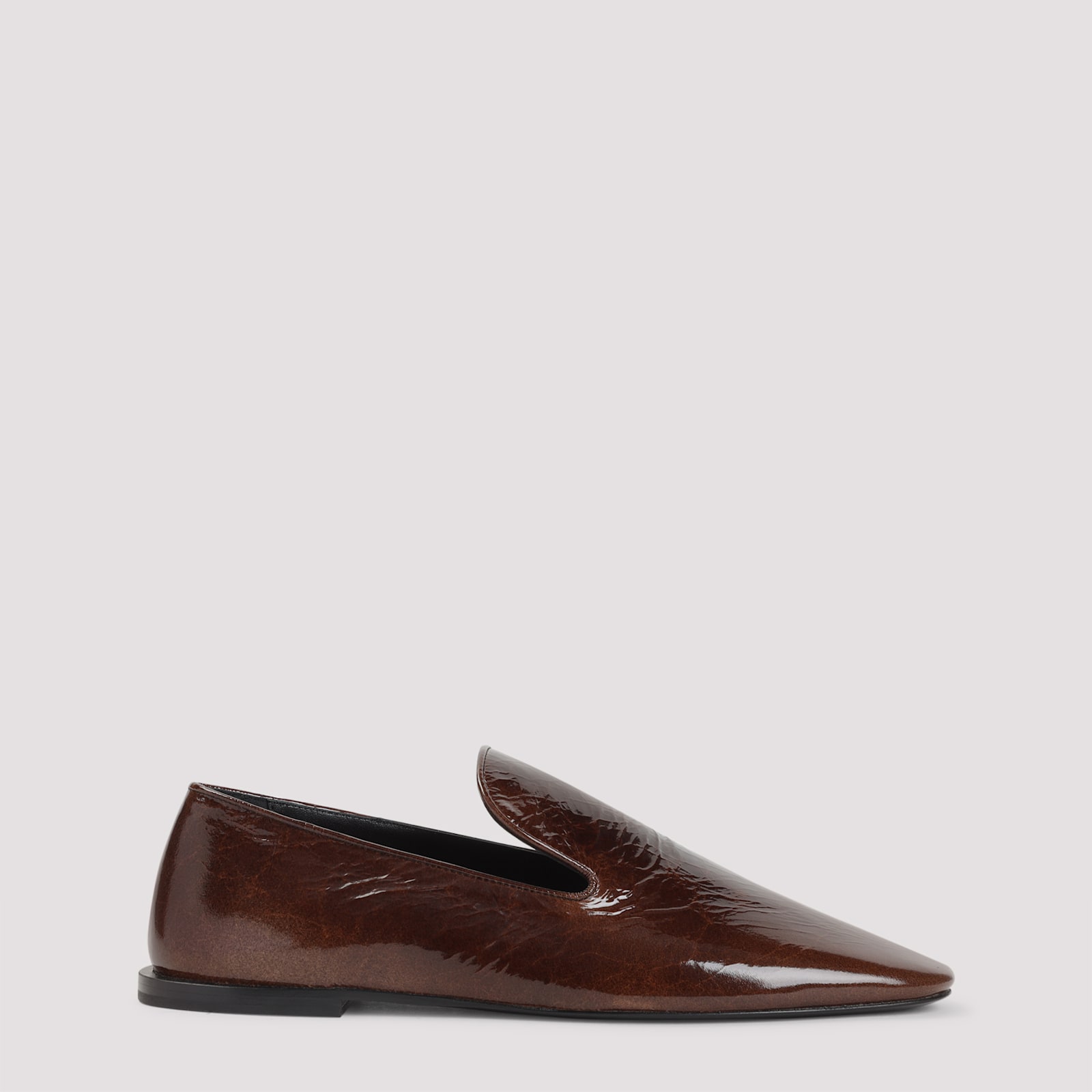 Jil Sander Squared Toe Loafer In Dark Earth In Multi