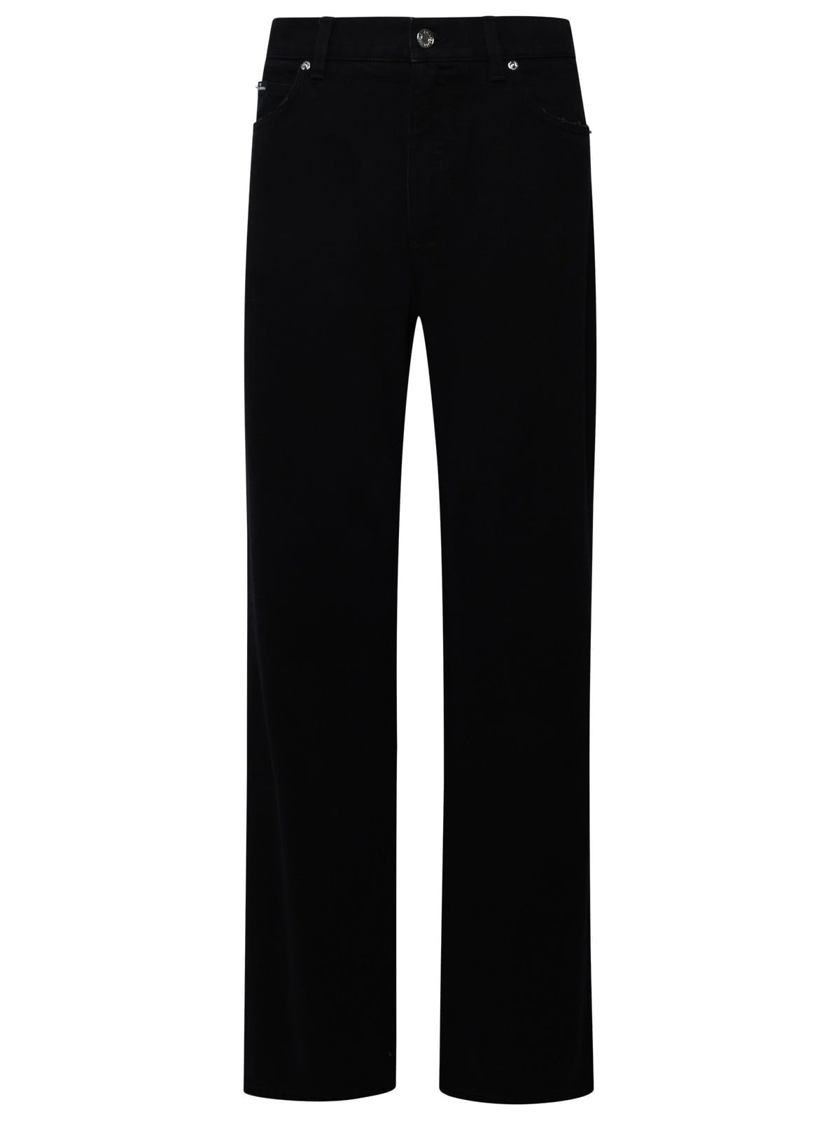 Shop Dolce & Gabbana X Kim Black Cotton Jeans