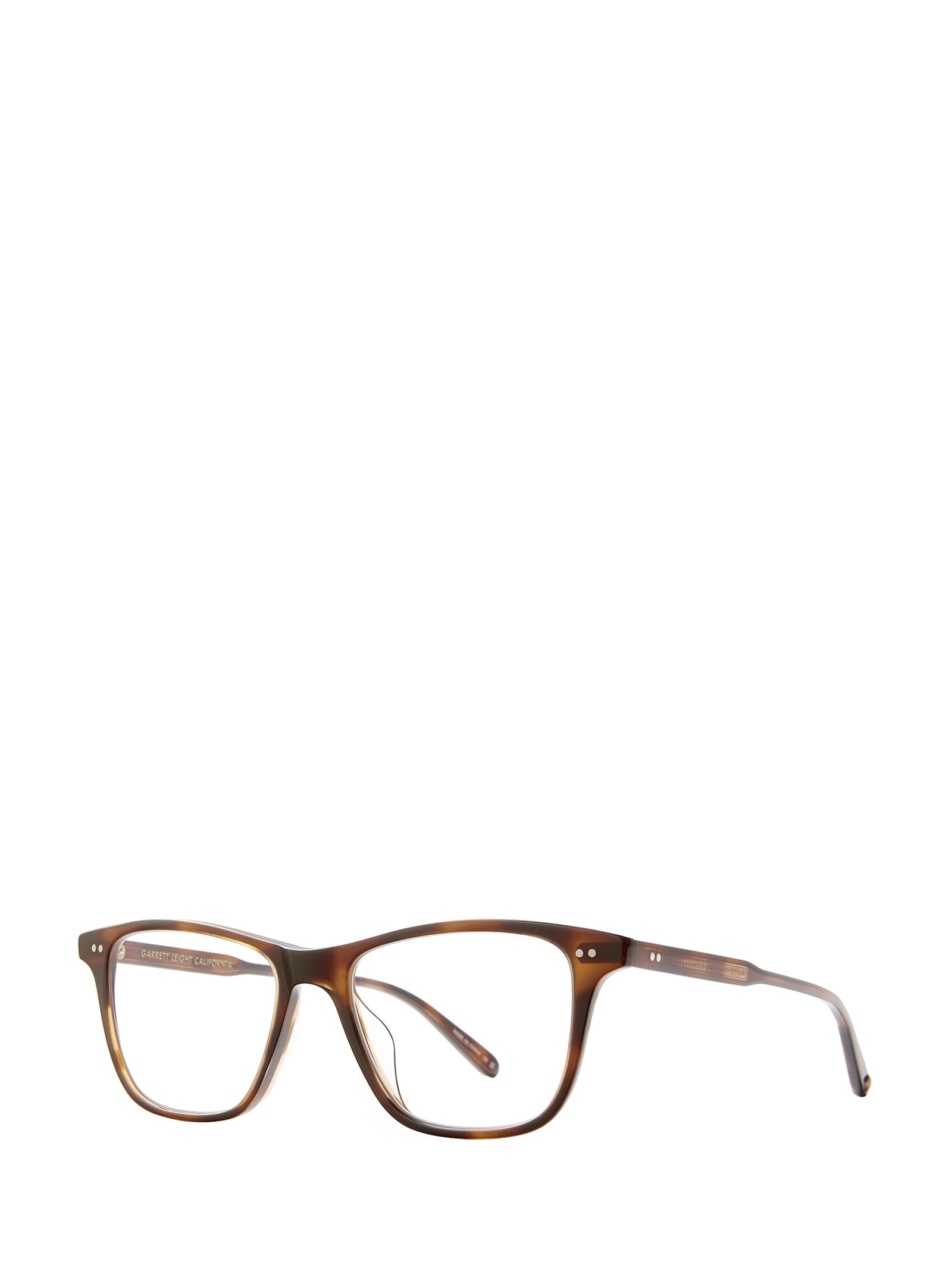 Shop Garrett Leight Hayes Spotted Brown Shell Glasses