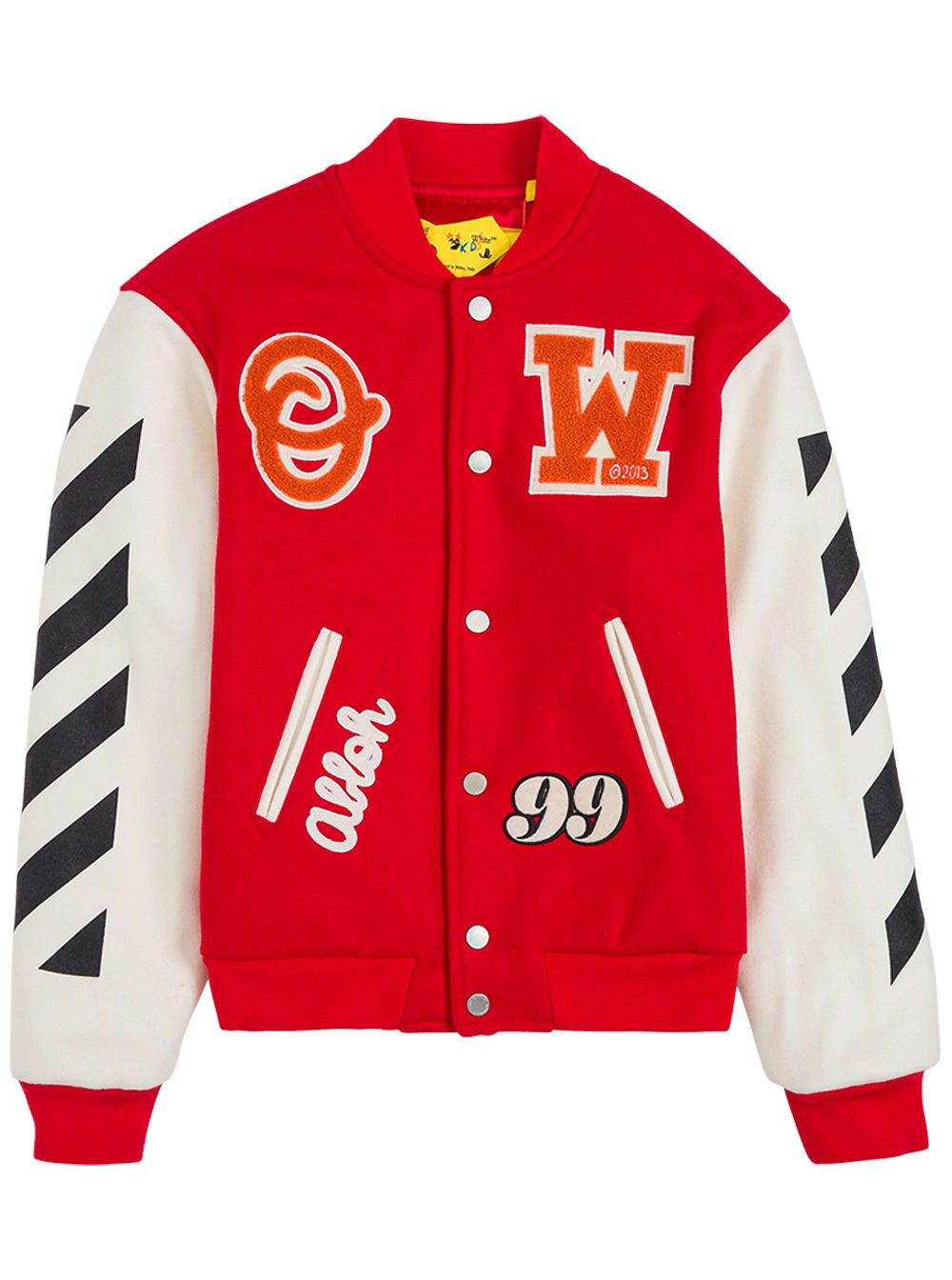 Off-White Versity Wool Blend Jacket With Patch