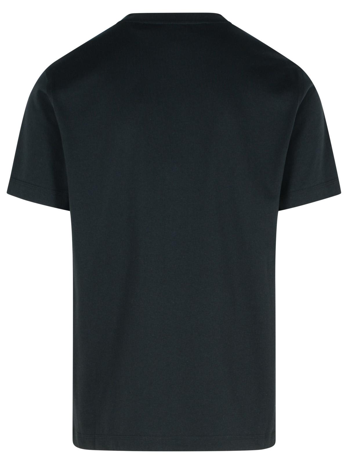 BURBERRY BLACK COTTON T-SHIRT 