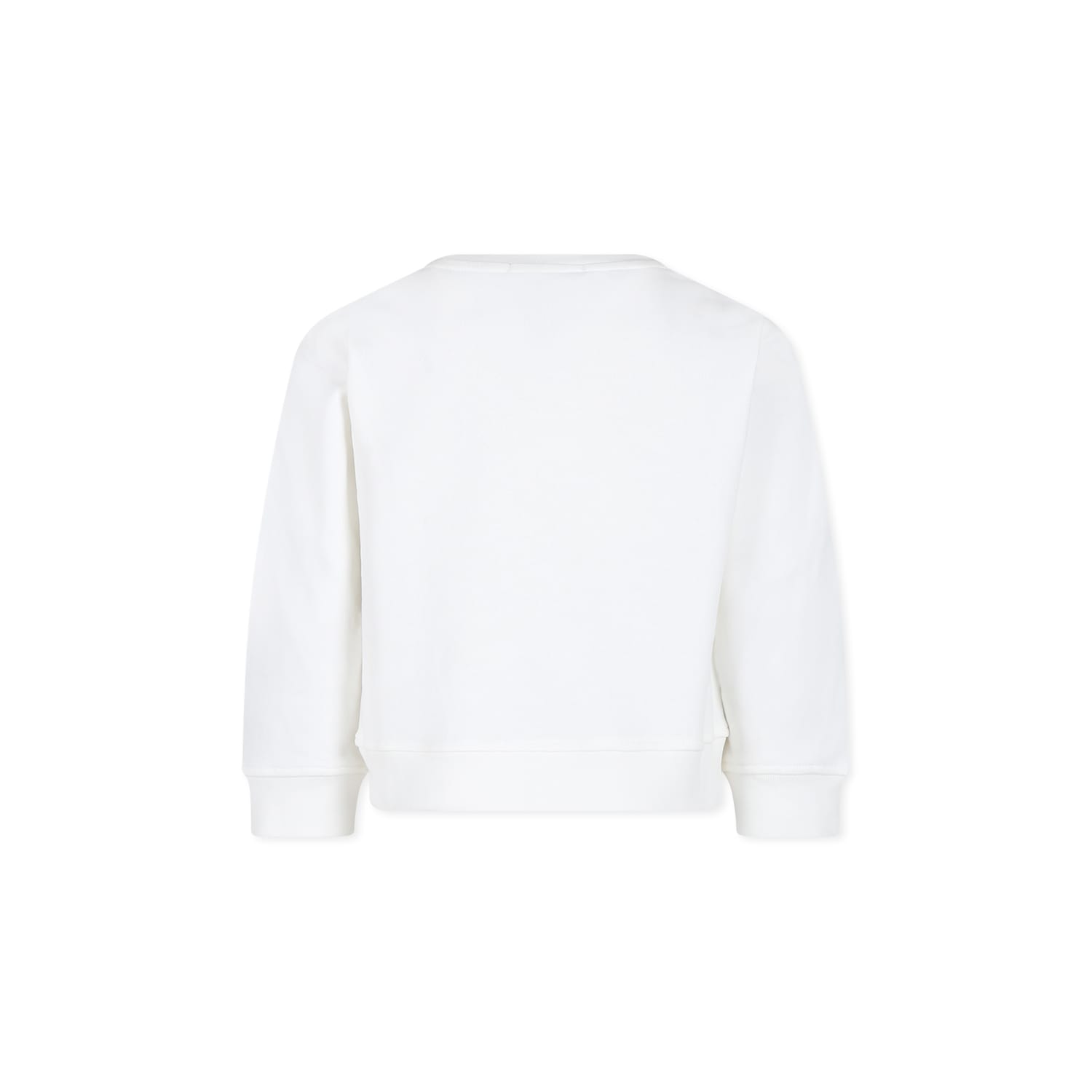 Shop Stella Mccartney White Sweatshirt For Girl With Logo