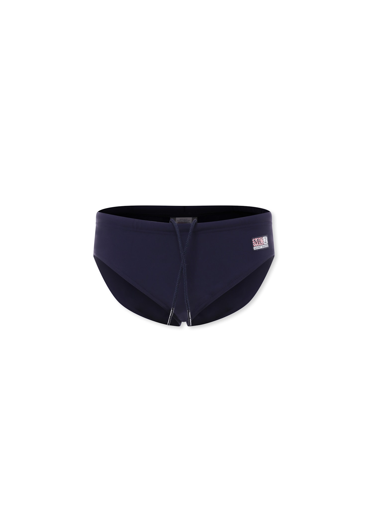 Mc2 Saint Barth Blue Swim Shorts For Boy With Logo In Black