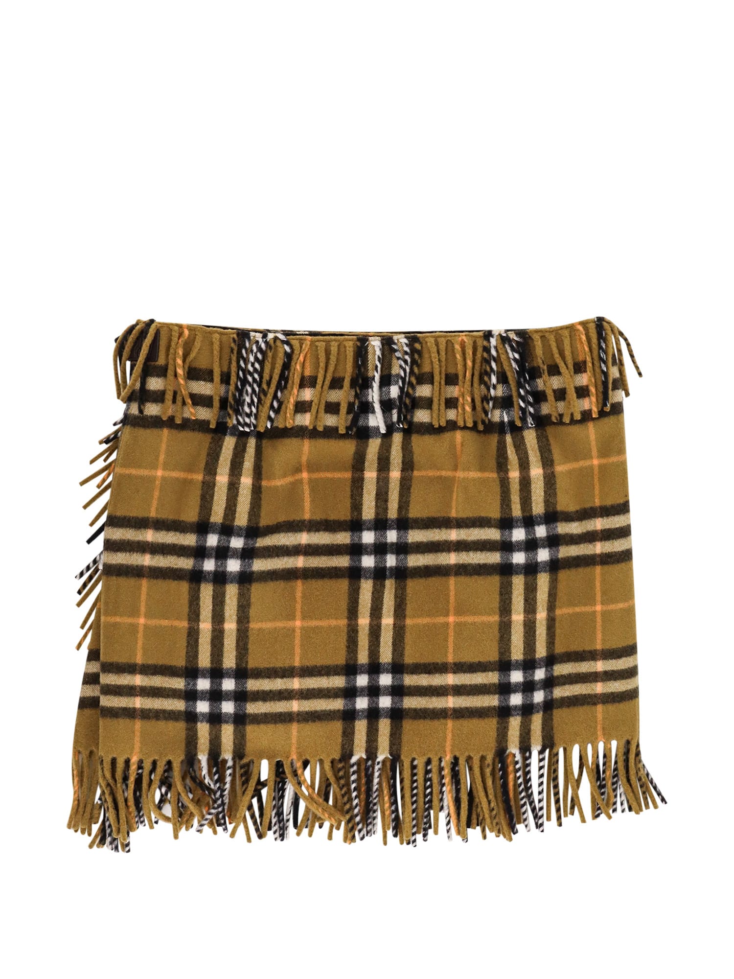 Shop Burberry Skirt In Green