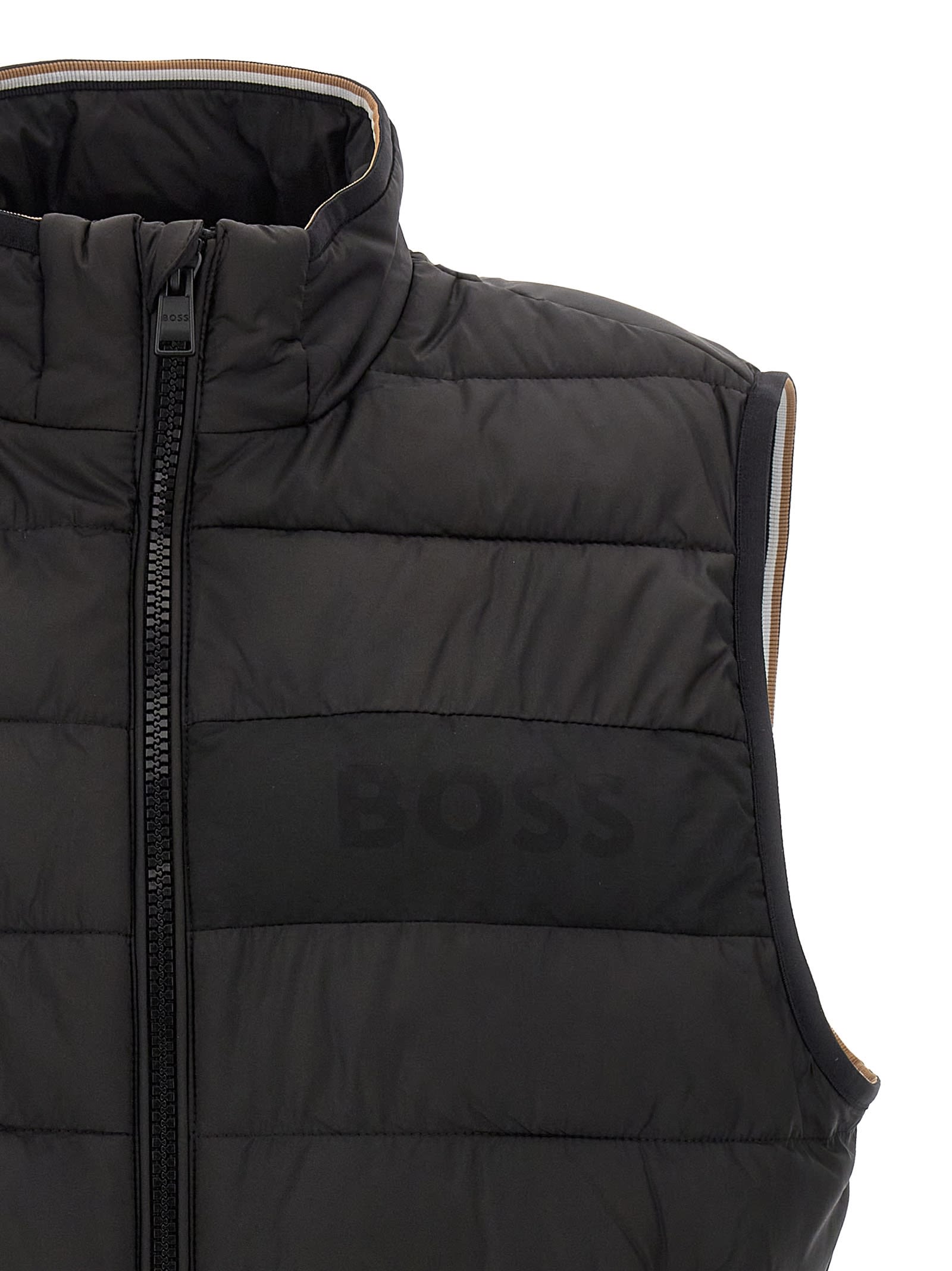 Hugo Boss Vest 100 Grams Gilet In Black