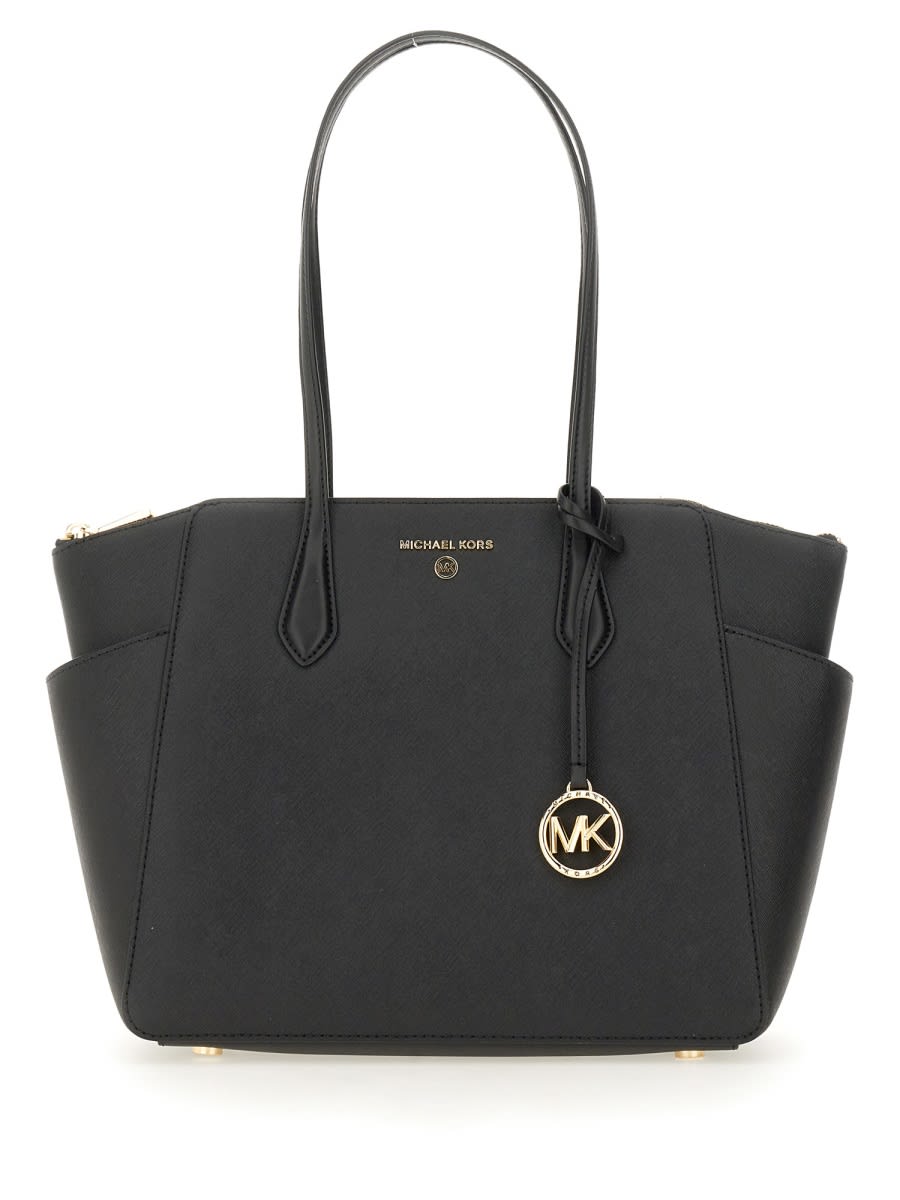 Shop Michael Kors Marylin Tote Bag In Black