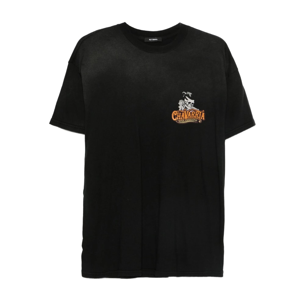 Willy Chavarria Chavarria Pomade Easy Logo-print Cotton-jersey T-shirt In Black