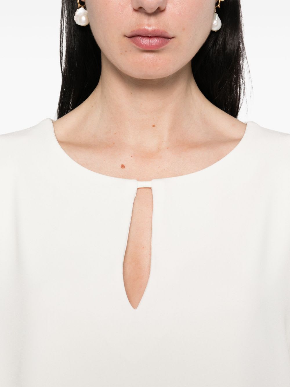 Alberto Biani Cady Blouse In White