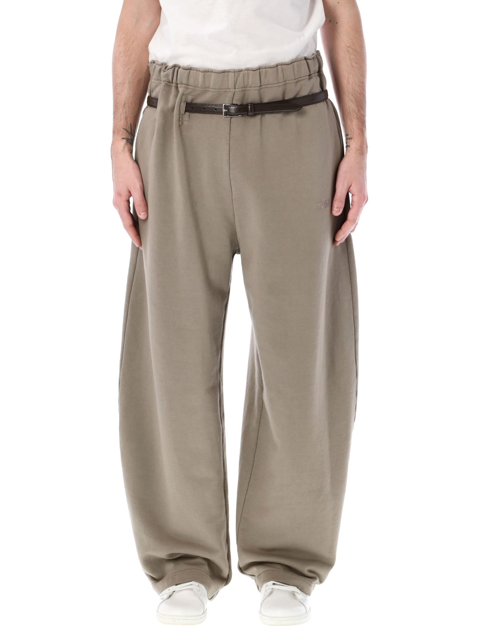 Provincia Belted Track Pants In Dust