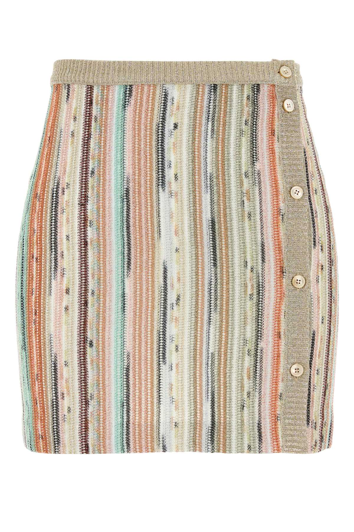 Shop Missoni Embroidered Viscose Blend Mini Skirt