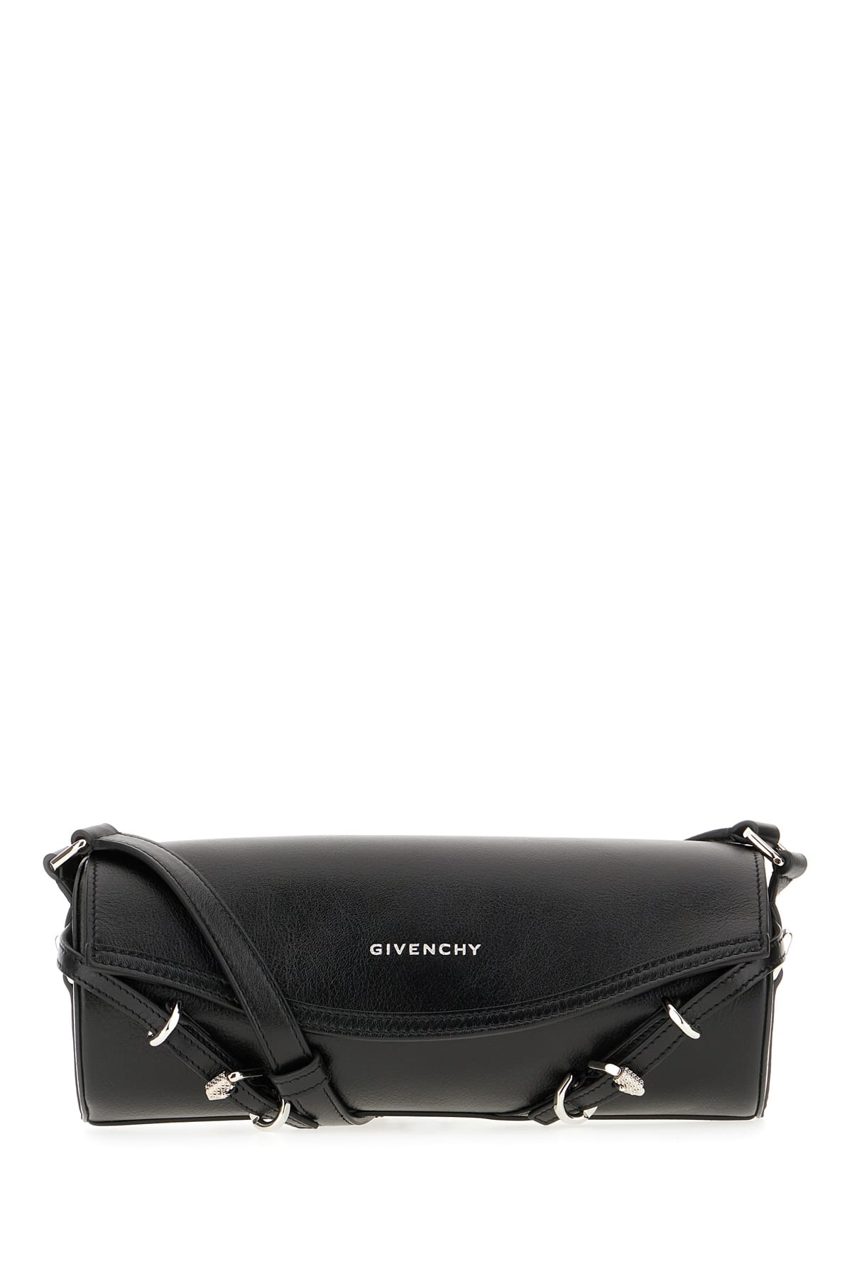 Givenchy Black Leather Medium Voyou Crossbody Bag