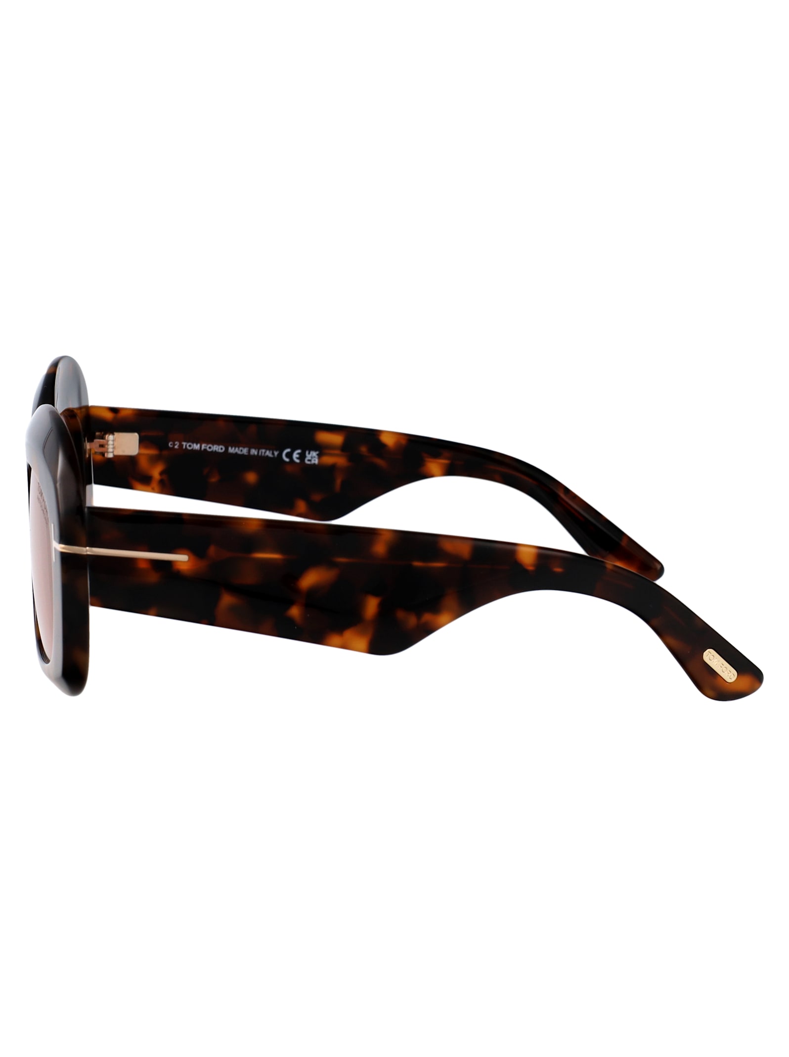 Tom Ford Eyewear Rectangle Frame Sunglasses In Pink