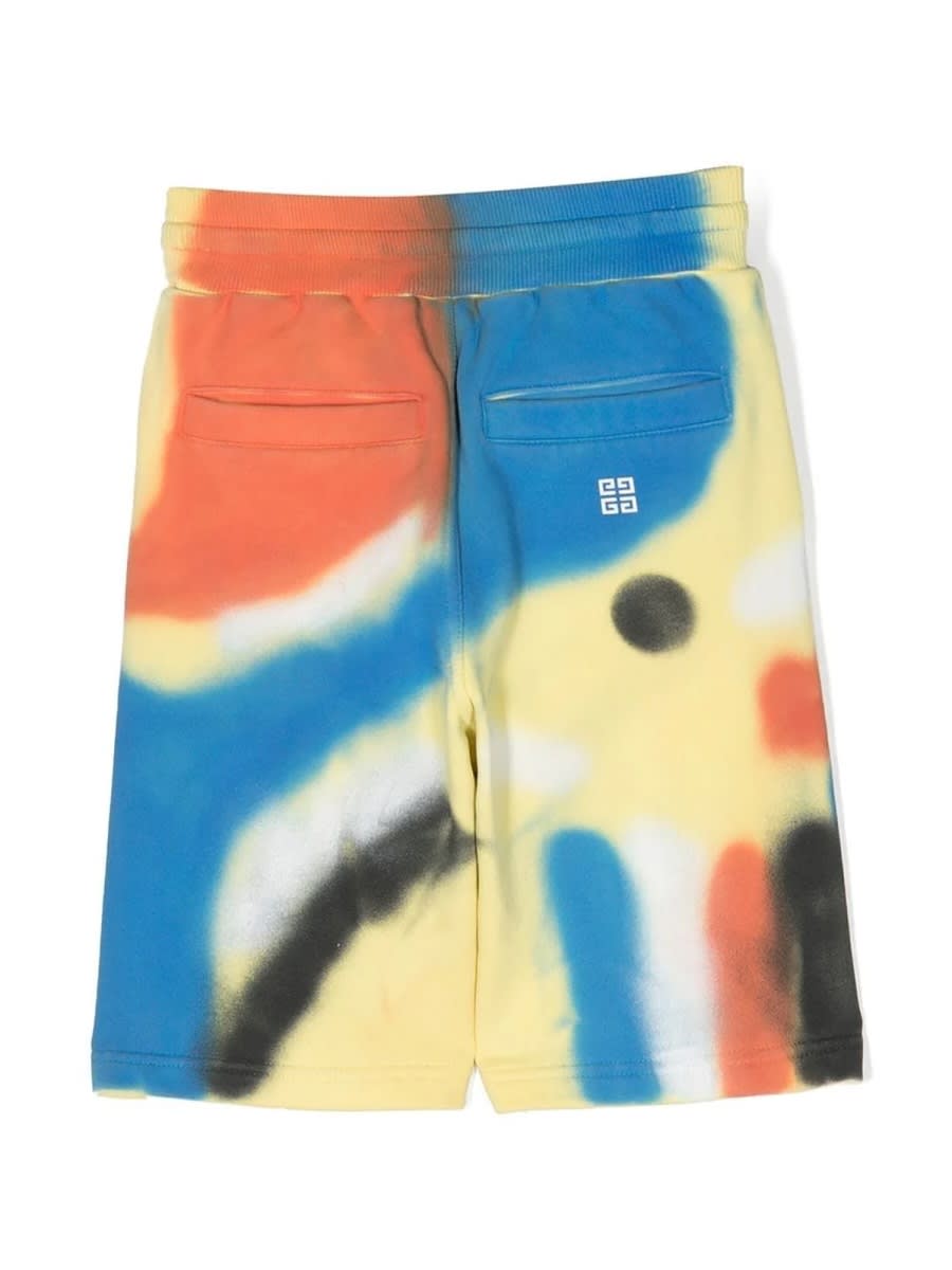 Givenchy Multicolor Bermuda Shorts Side Logo In Multicolour