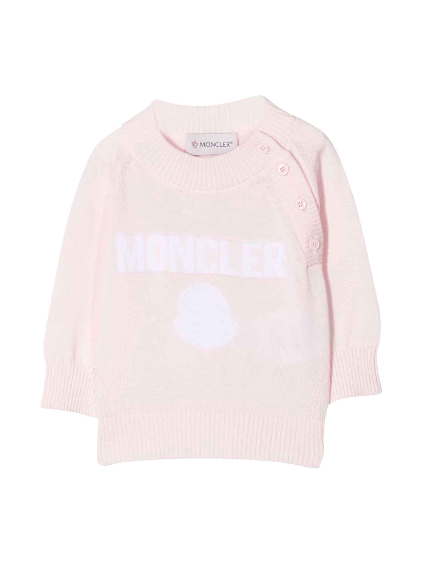Moncler Pink Baby Girl Sweater